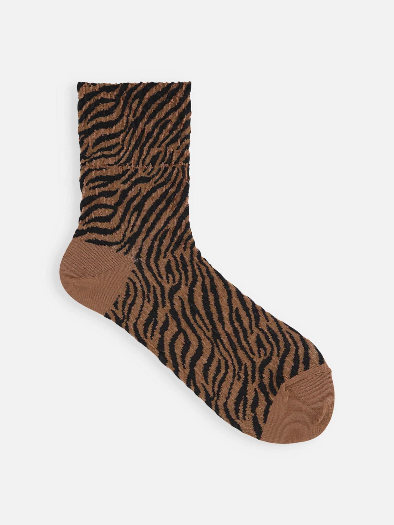 Lage sokken met zebraprint