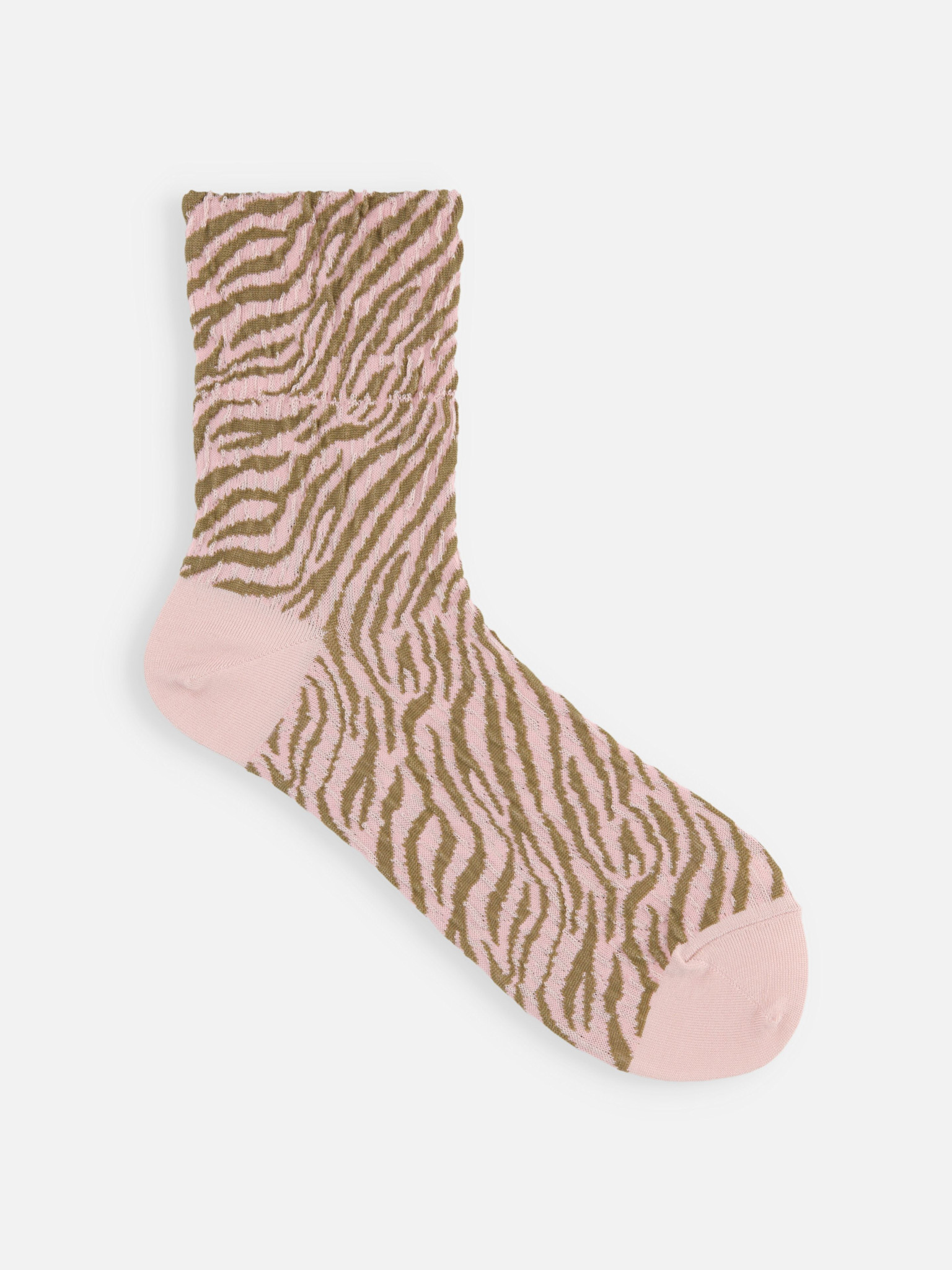 Lage sokken met zebraprint