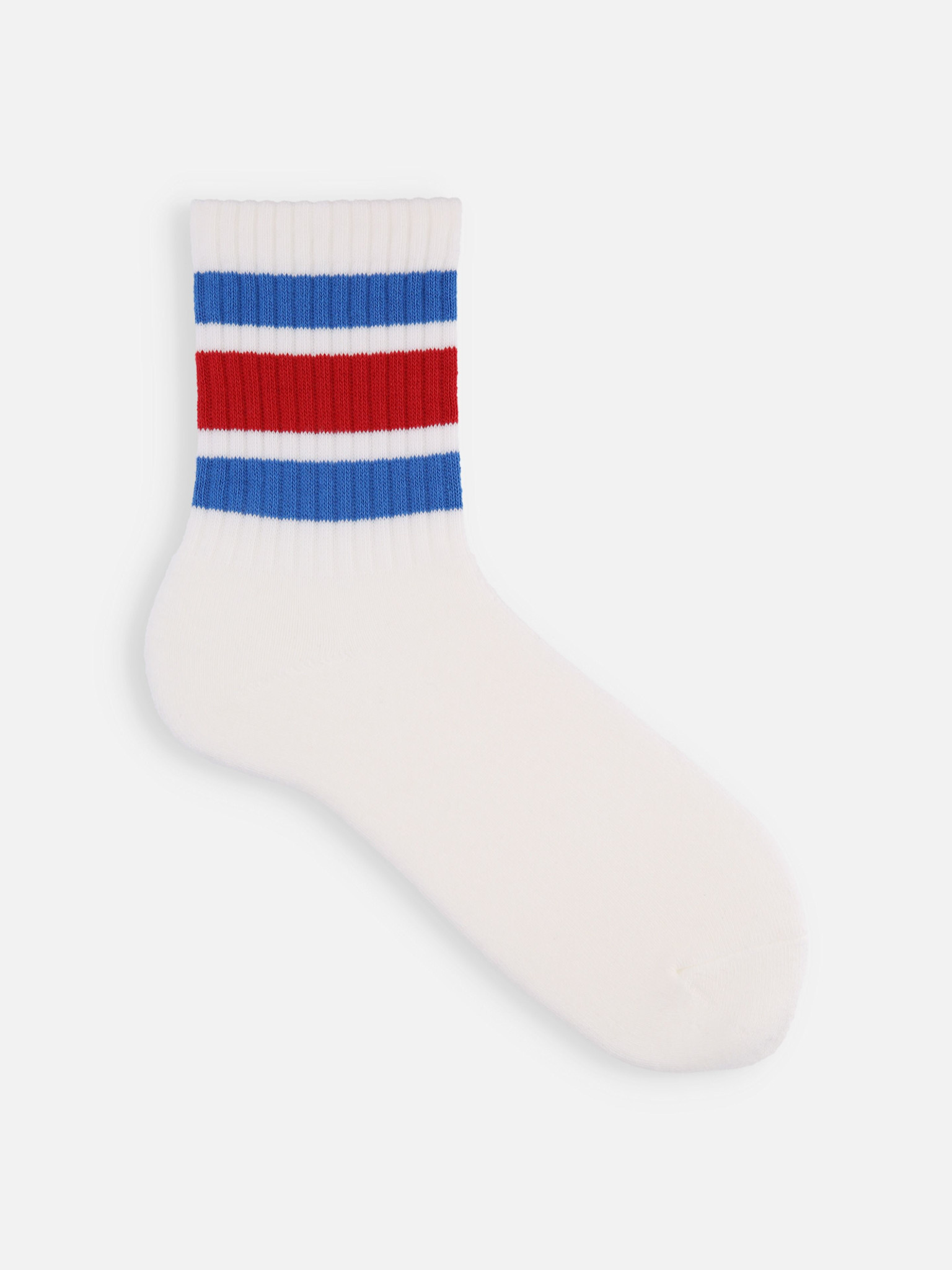Sportliche amerikanische Rippstrick-Socken (Größe L)