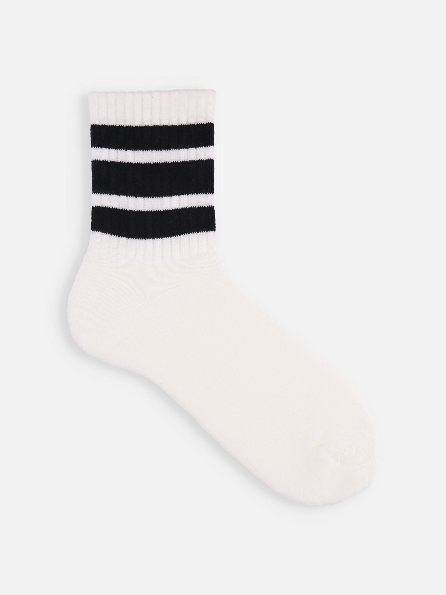 Sportliche amerikanische Rippstrick-Socken (Größe L)