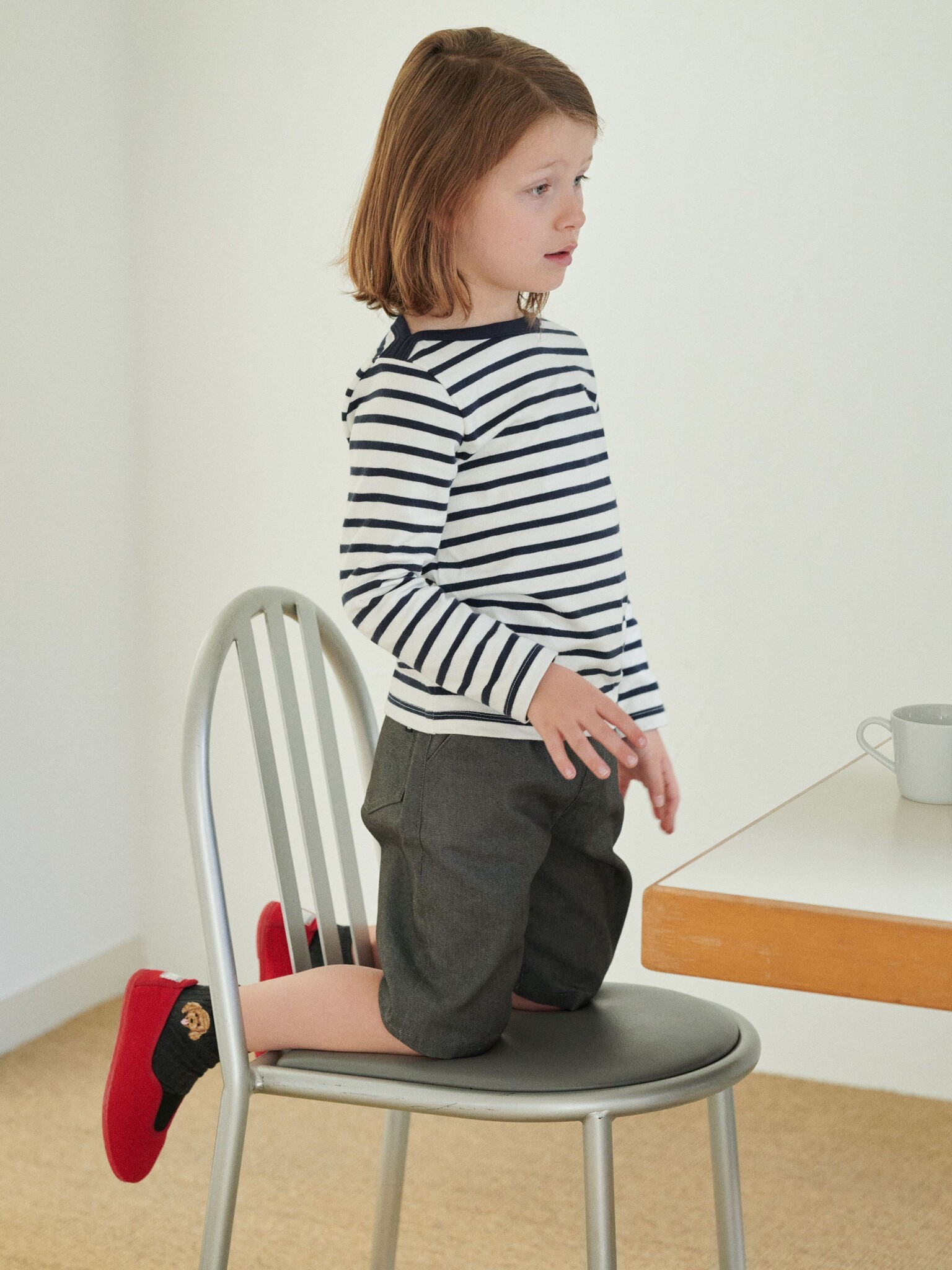 Calcetines tobilleros con bordado de perro y gato, talla infantil 16-18 cm.