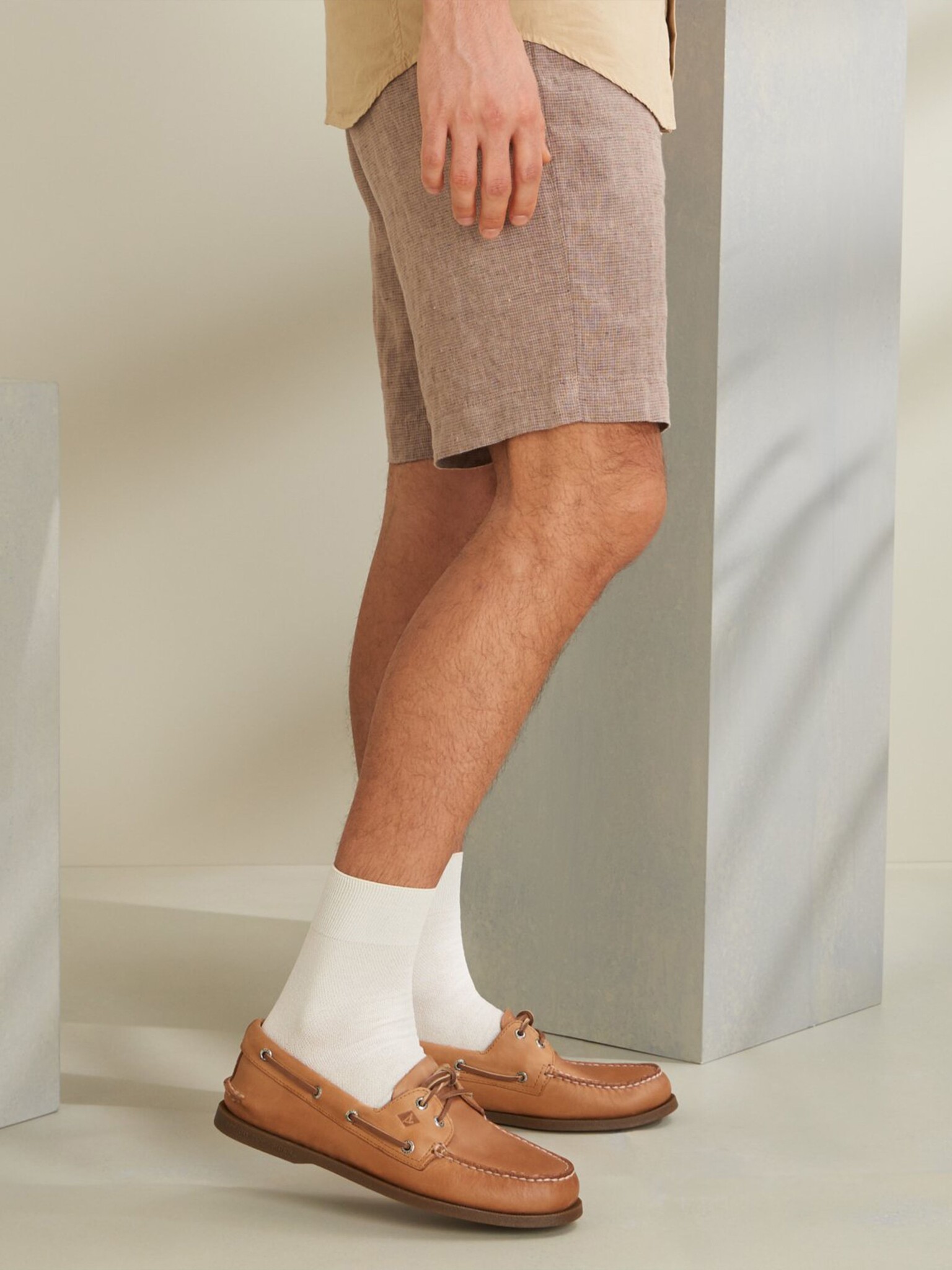 Washi Plain Crepe Short Socks L
