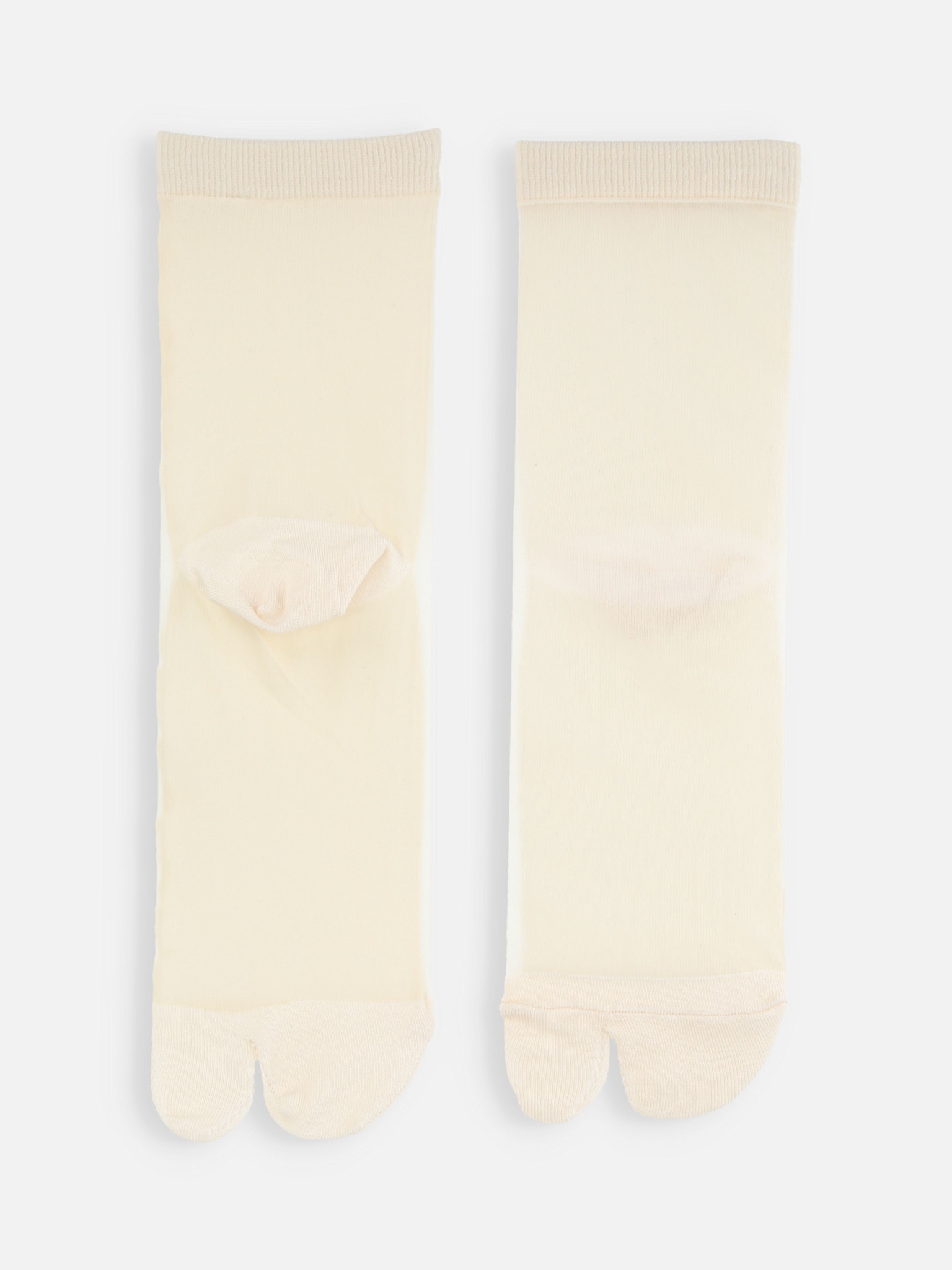 Calcetines Tabi transparentes bicolor talla S