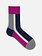 Vertical Color Block Short Socks