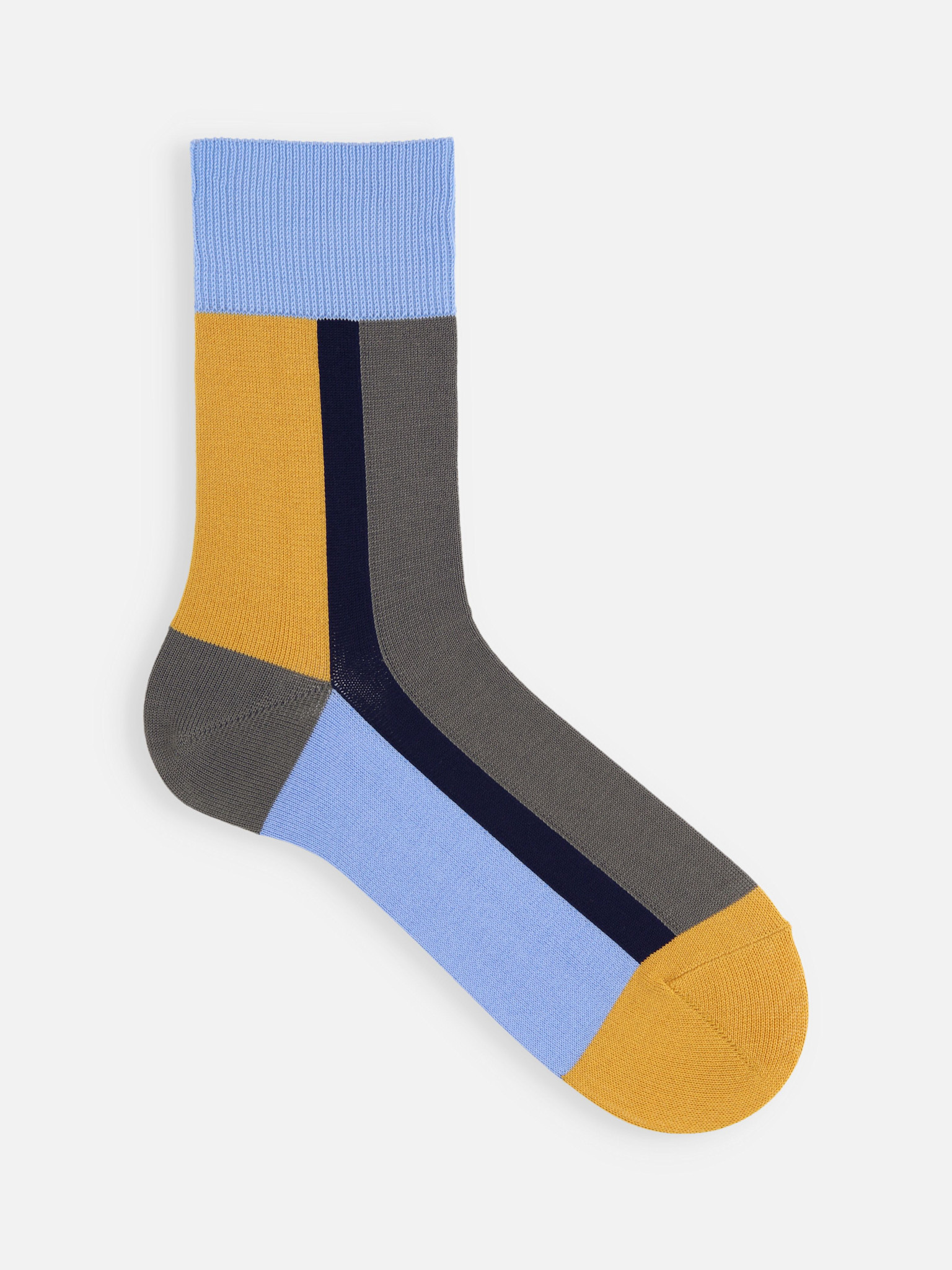 meias verticais com painéis coloridos