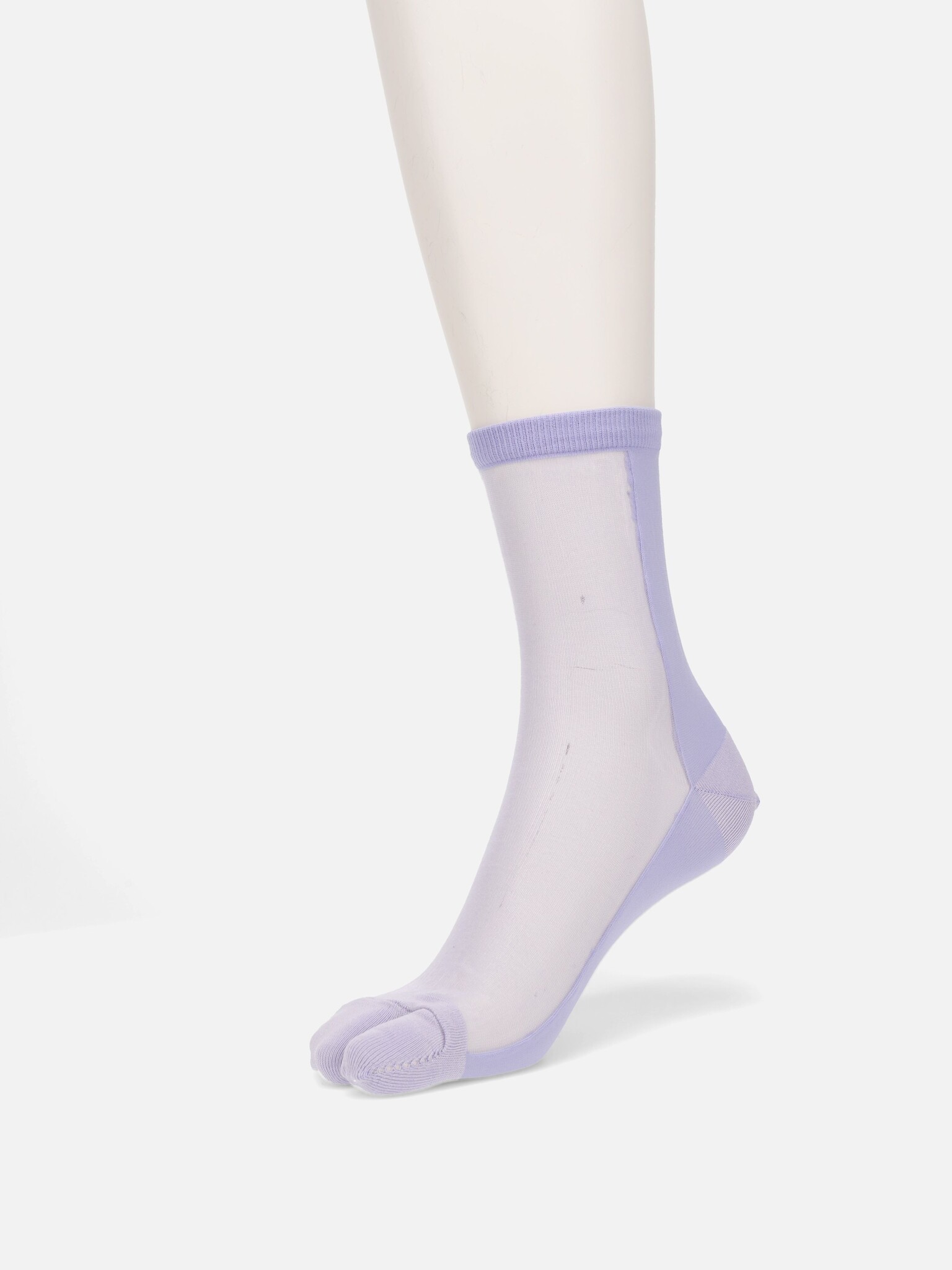 Calcetines Tabi transparentes bicolor talla S