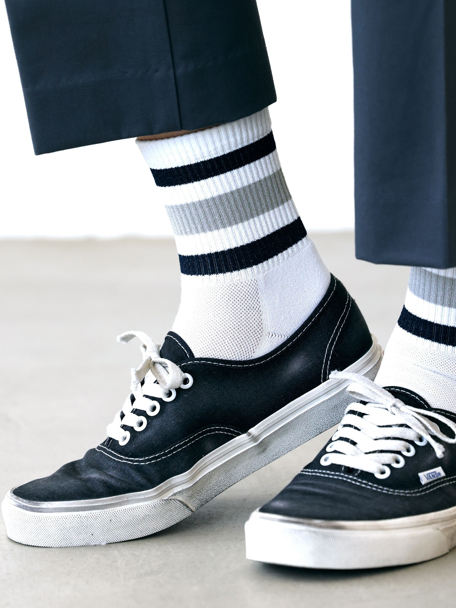 Meia esportiva Washi com 3 listras