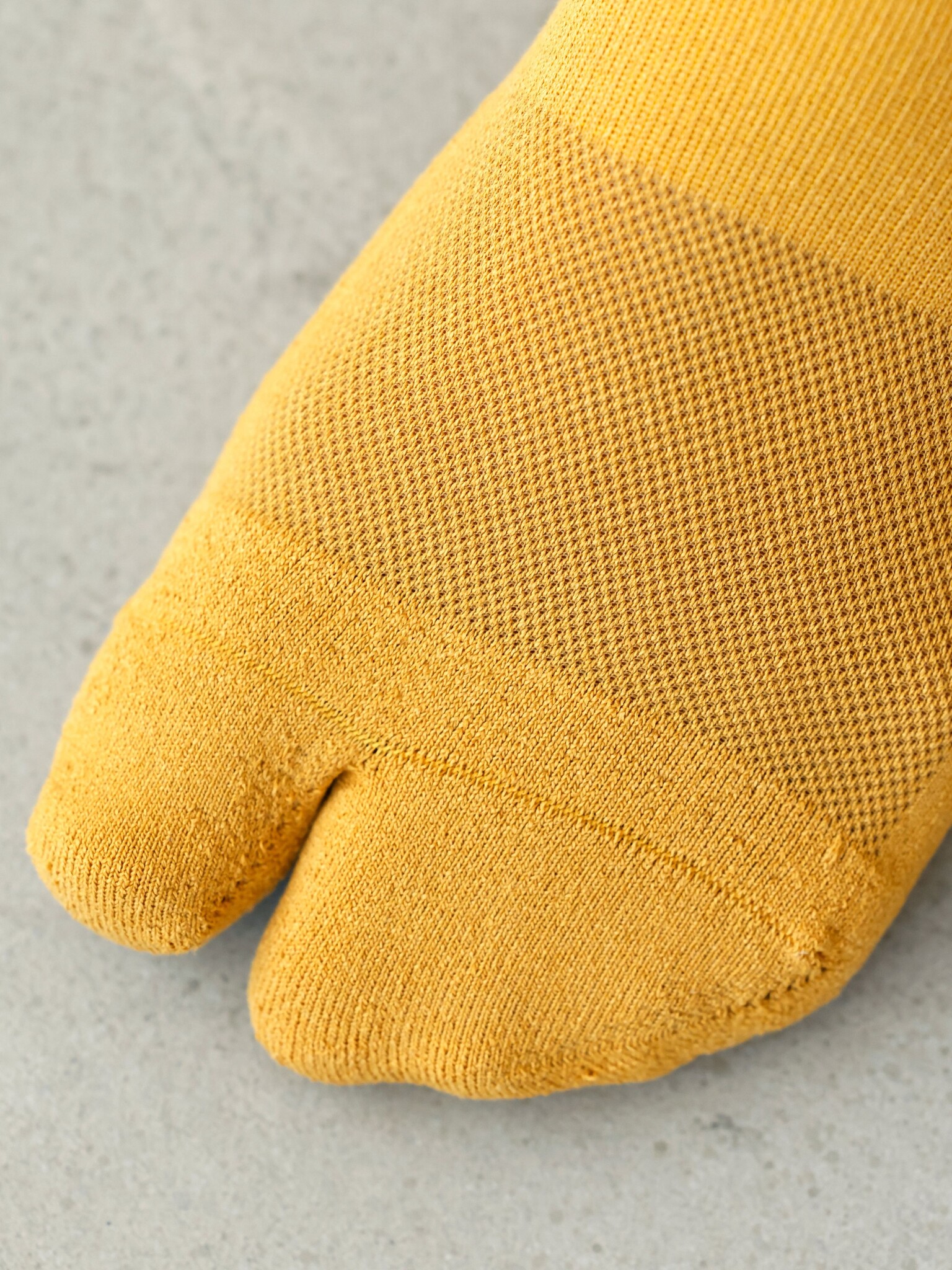 Meias Tabi até o tornozelo com acabamento em tecido atoalhado listrado Washi