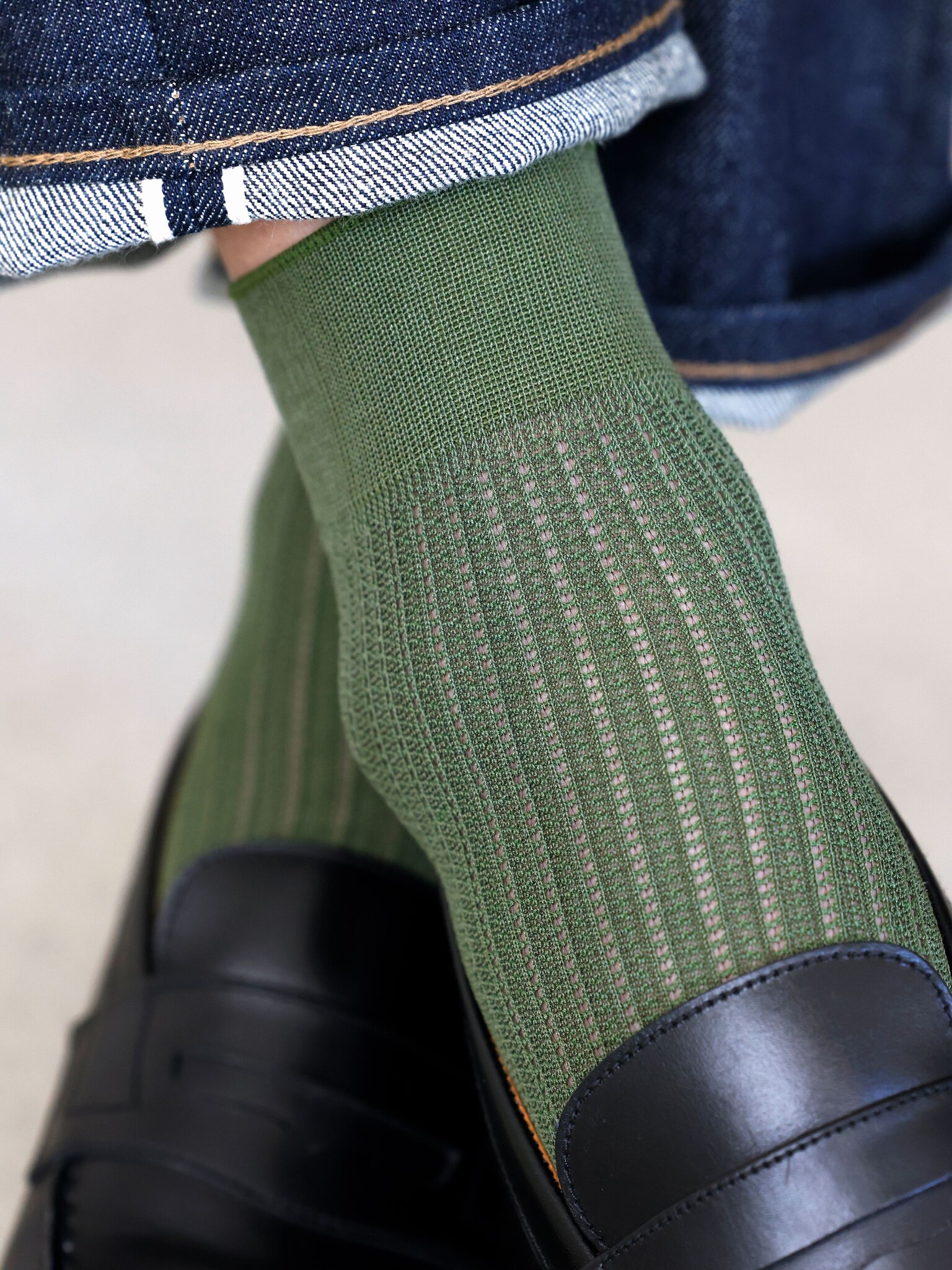 Meias de tornozelo em malha vazada Links-Tuck