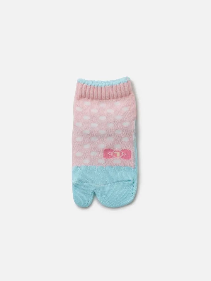 014131005 SQ Tabi motif Étoile & Nœud Enf.13-15cm