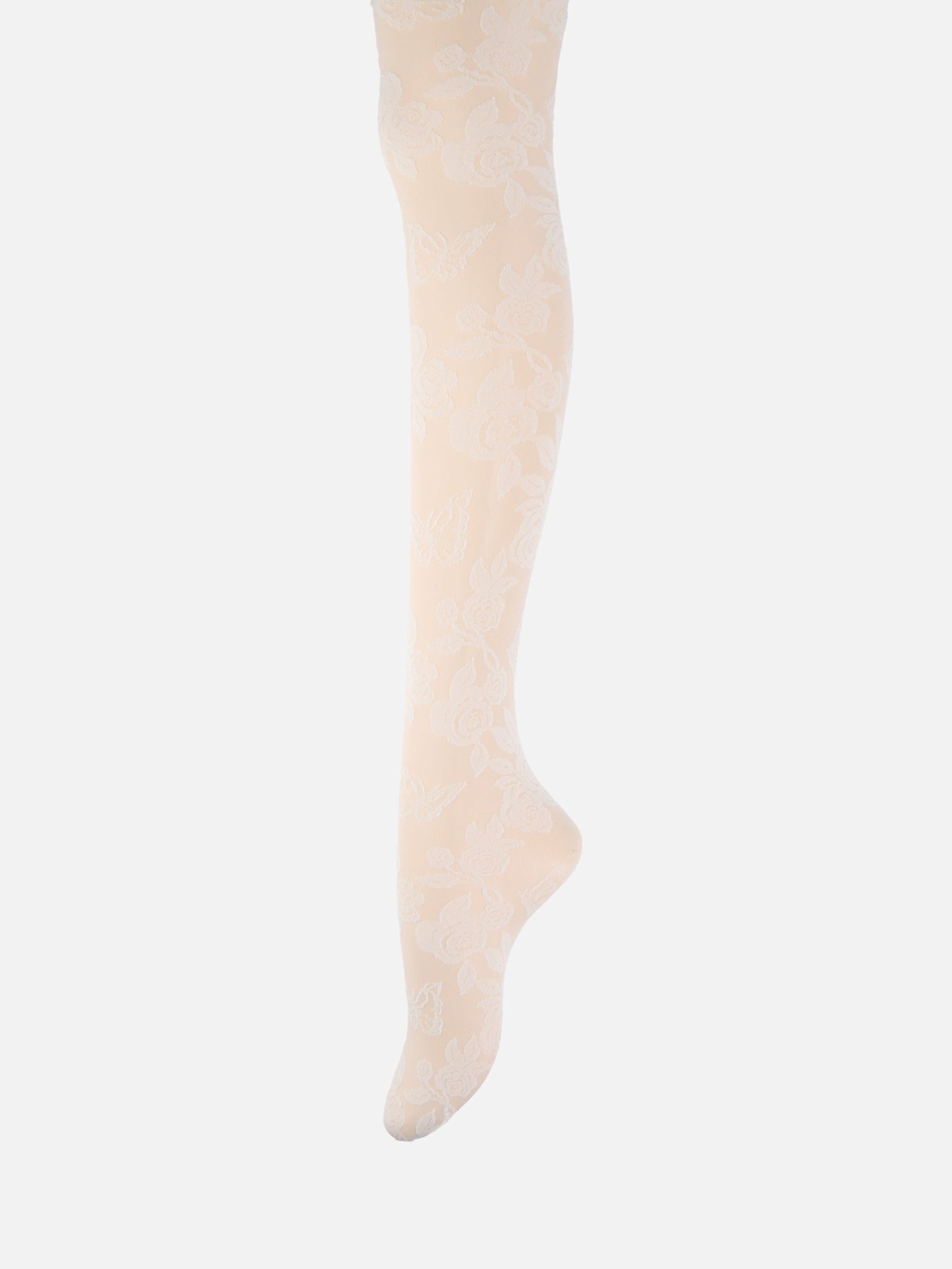 Sheer Rose & Butterfly Tights 20D