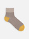 Kurze Socken aus zweifarbigem Baumwoll-Leinen-Mix