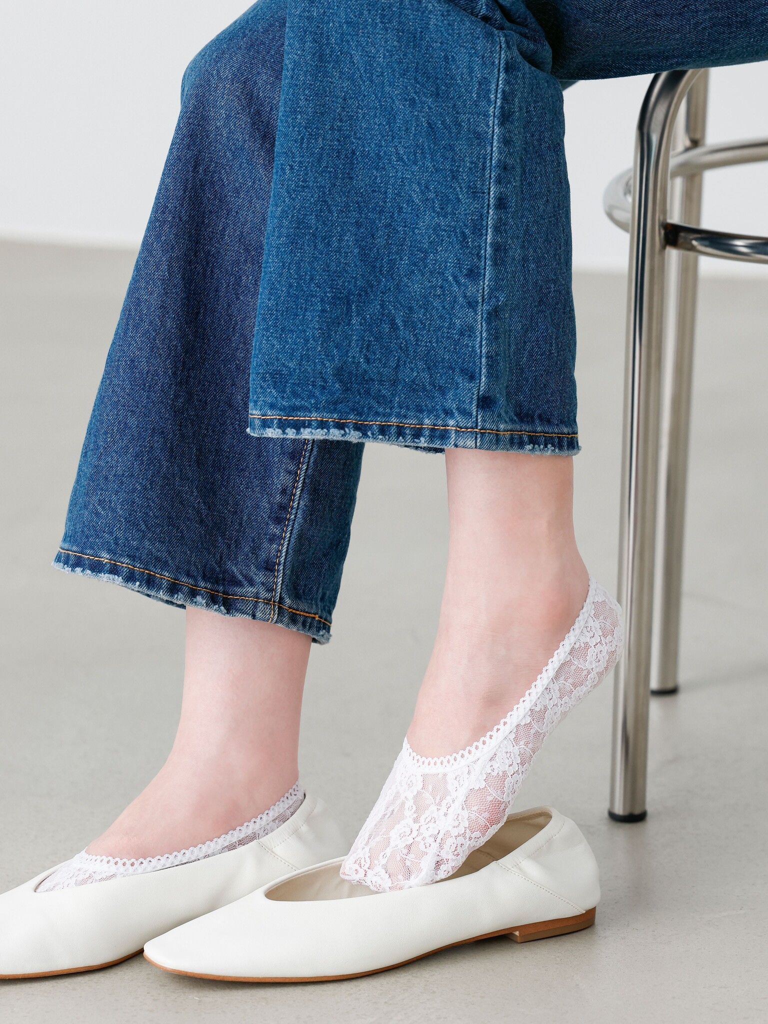 Footsie en dentelle stretchy S
