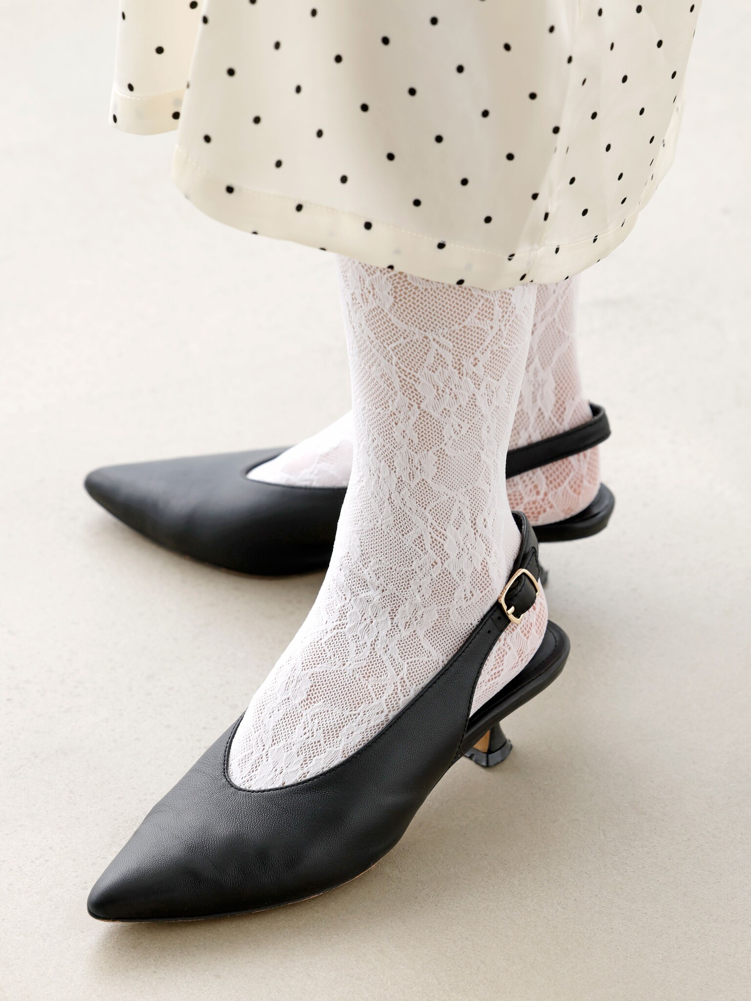 Medias florales Raschel