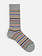 Mi-chaussette multi-rayures M
