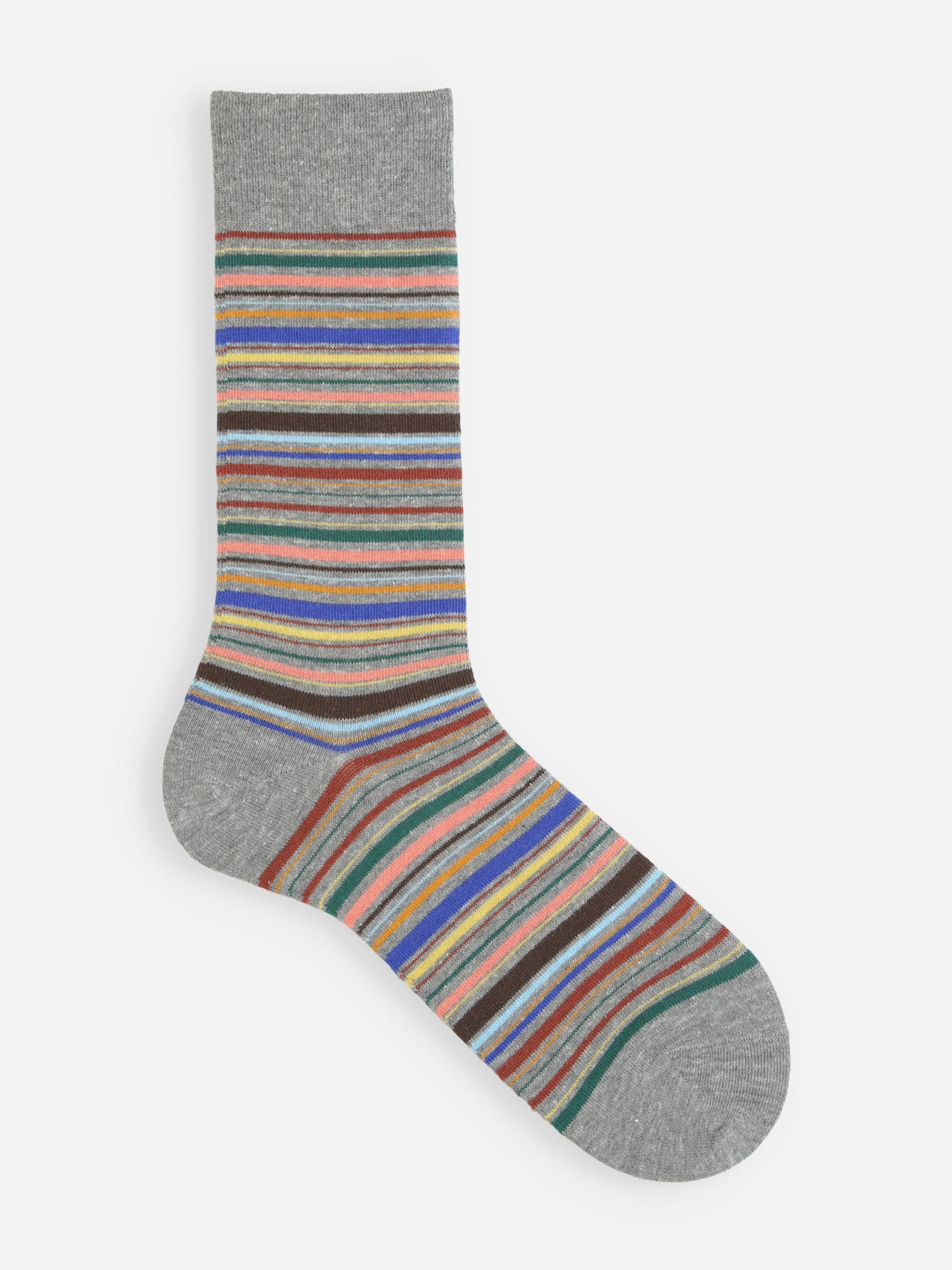 Mi-chaussette multi-rayures M