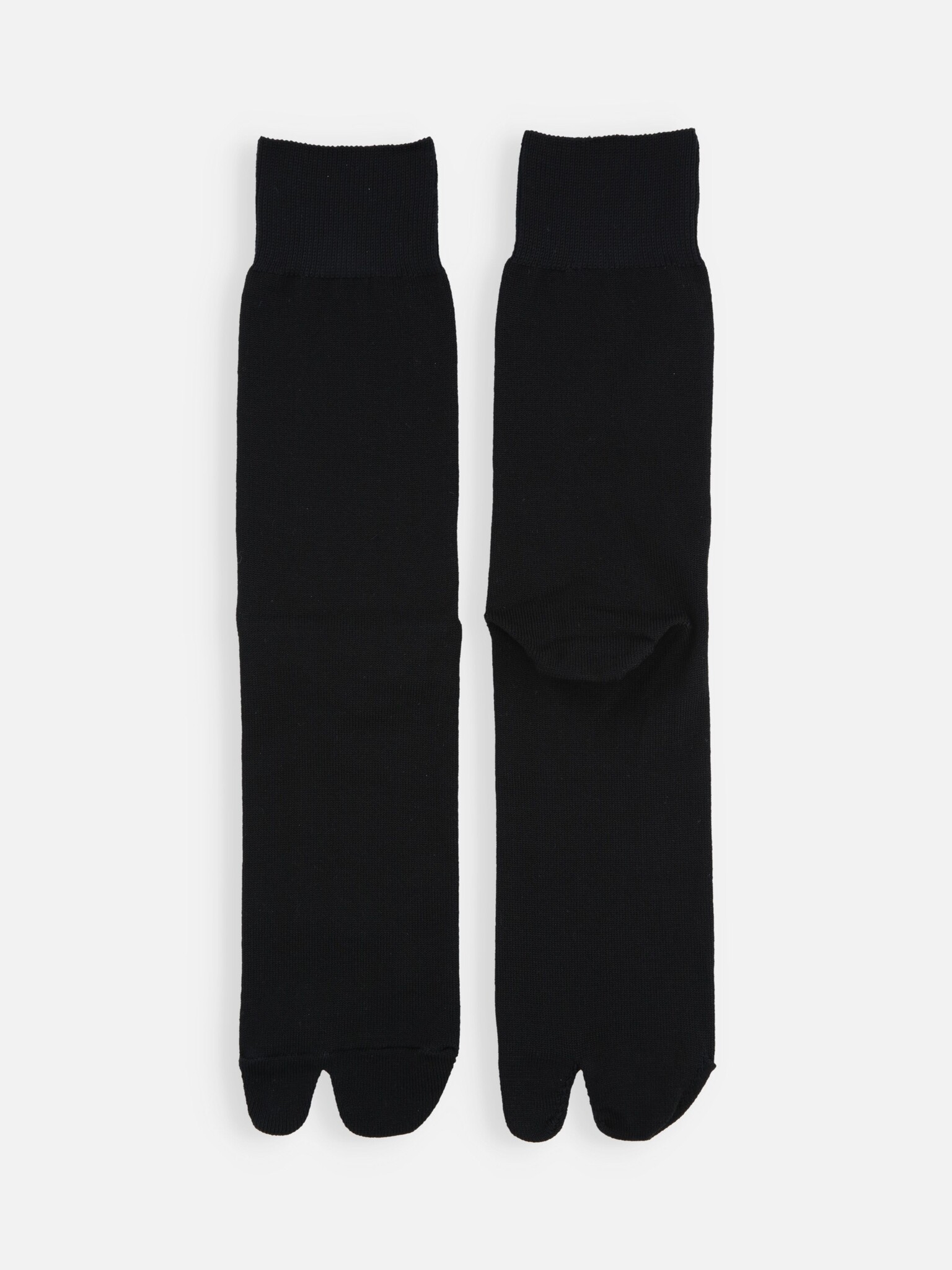 Cotton Plain Tabi Crew Socks L