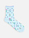 Cool Cotton Floral Mesh Low Crew Socks