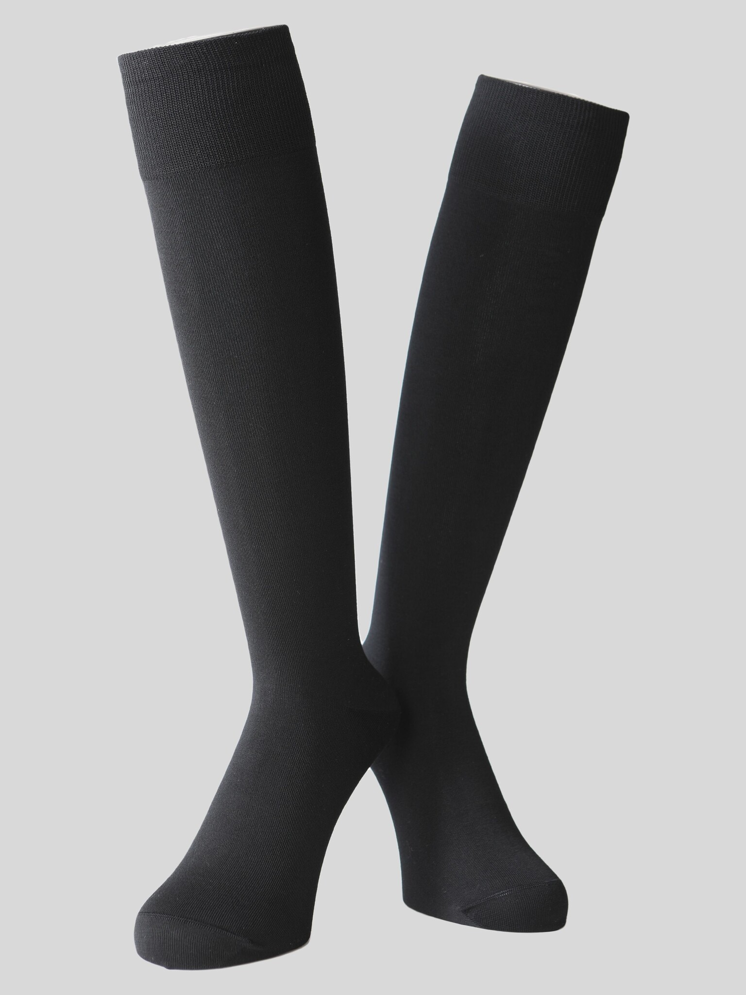 Calza alta tinta unita basic cotone Supima 220N M