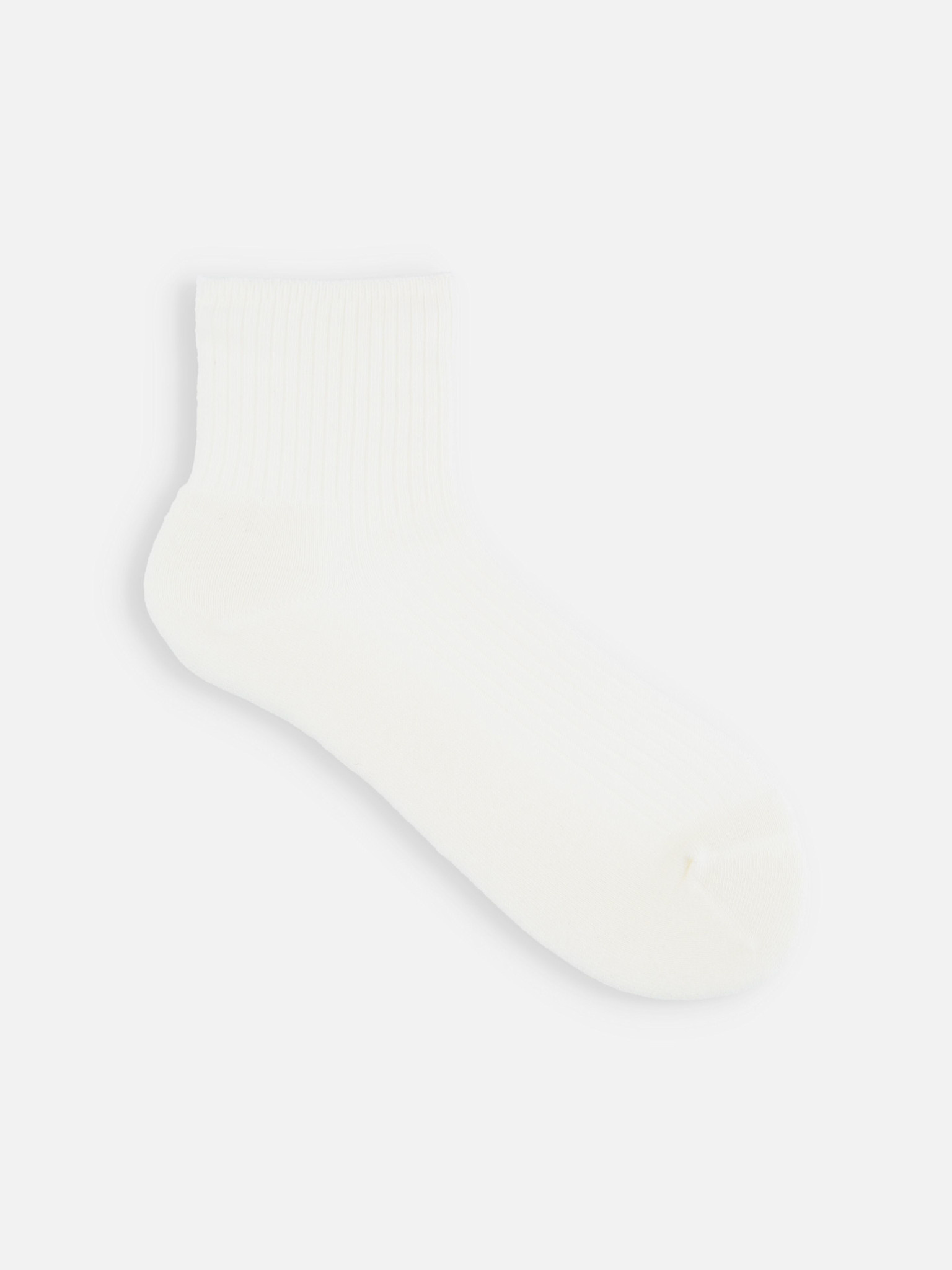 Supima Cotton Rib & Pile Low Crew Socks