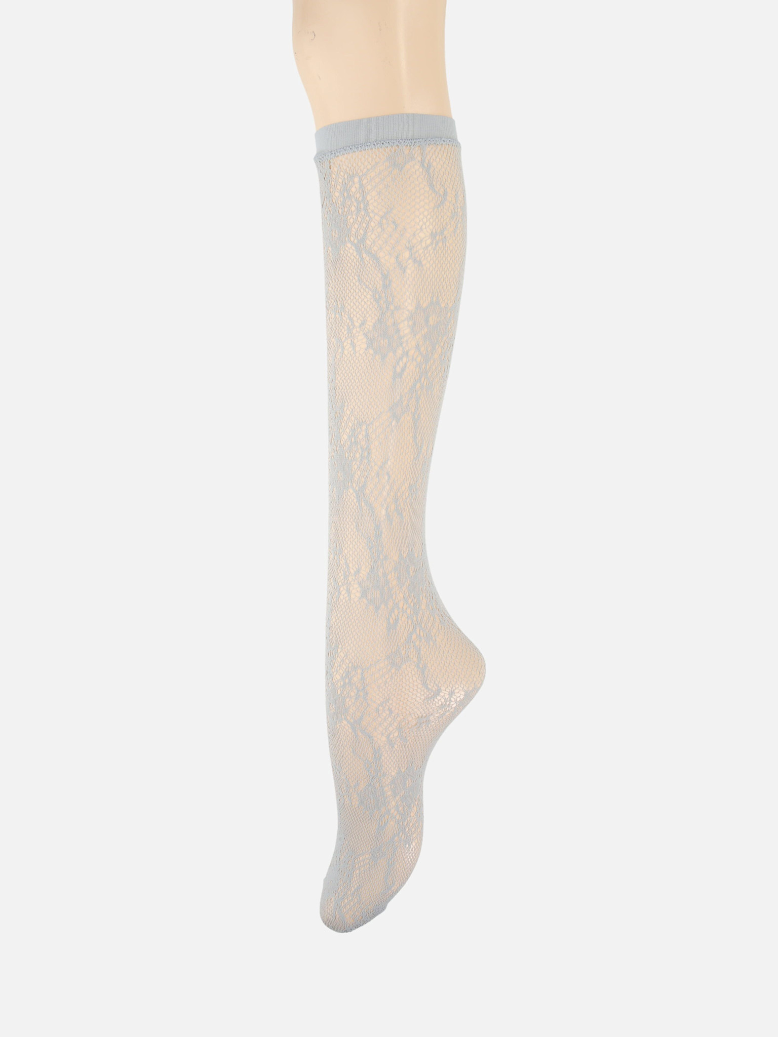 Raschel Lacy Flower Knee High Pop Socks