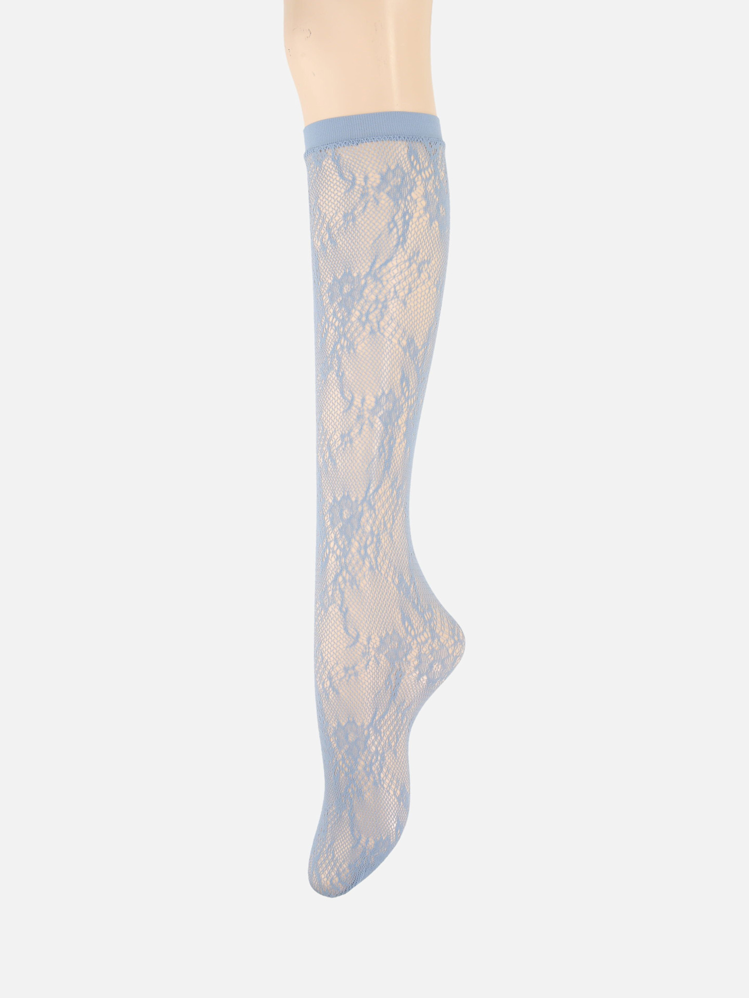 Raschel Lacy Flower Knee High Pop Socks