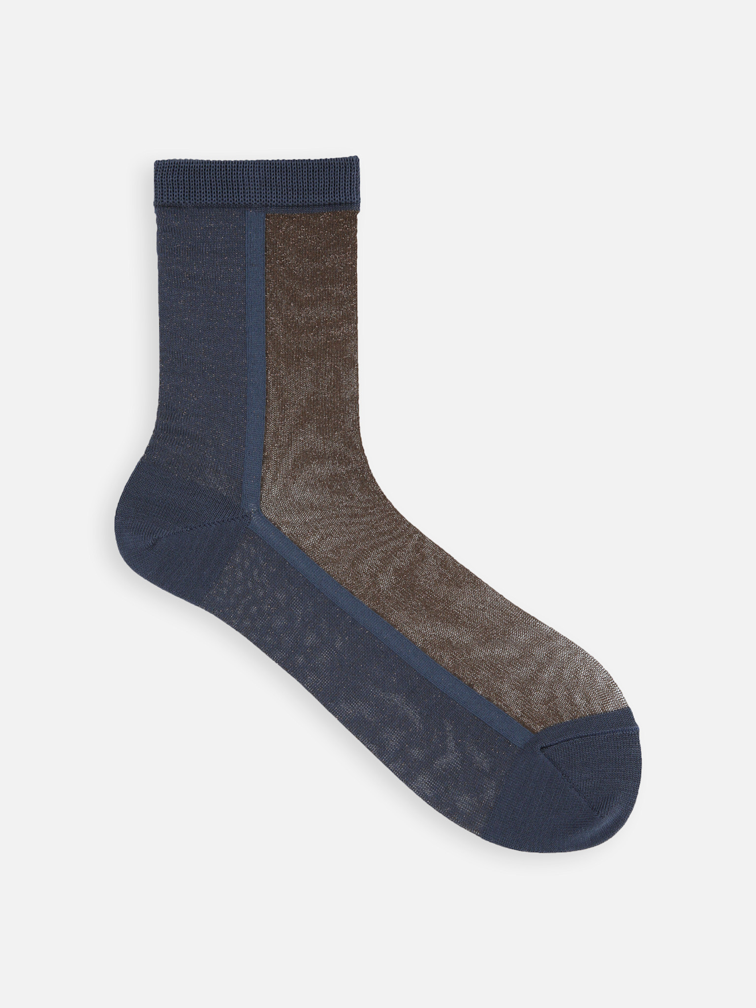 Calcetines tobilleros laminados bicolor