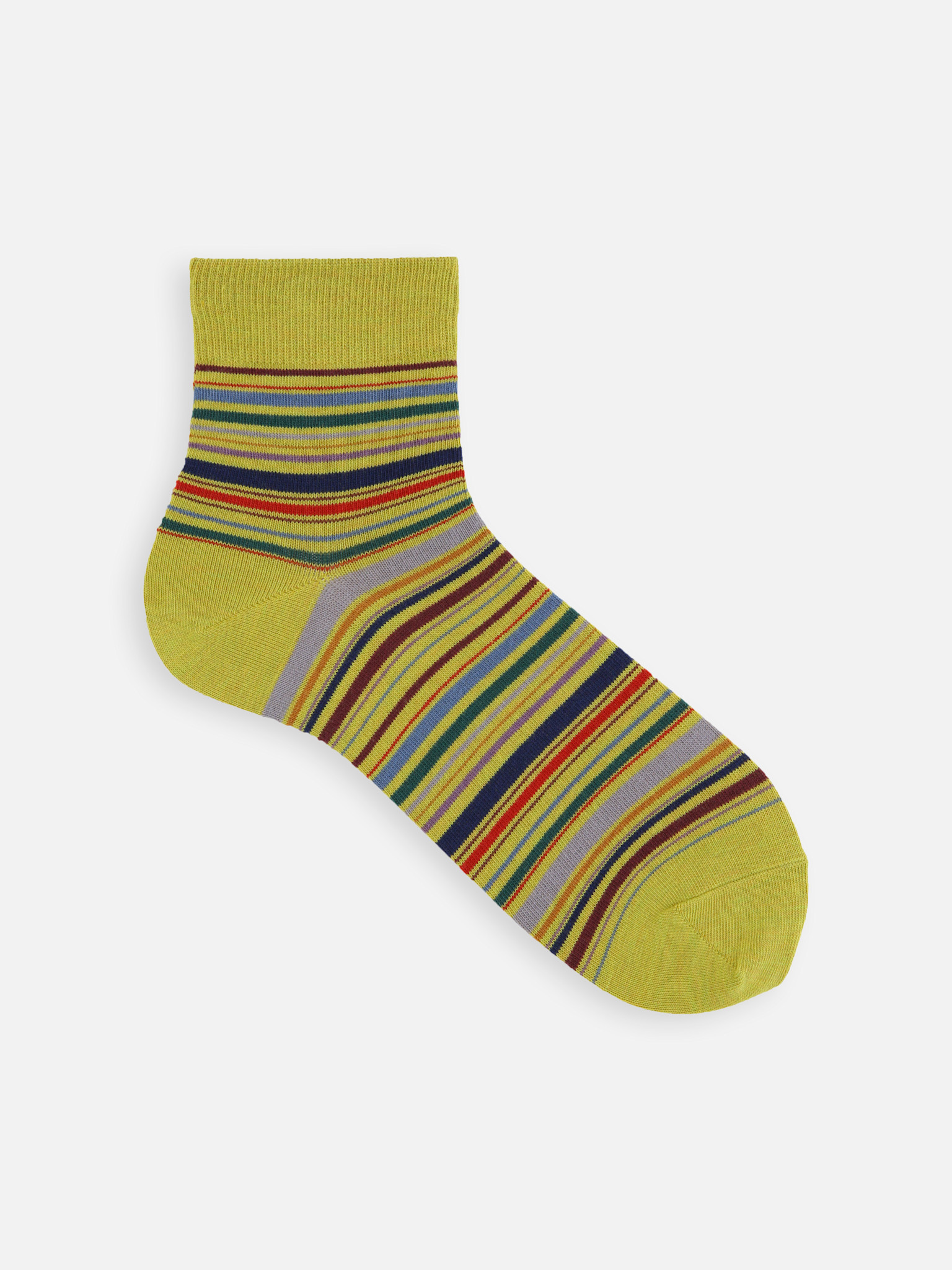 Kurze Socken mit mehreren Streifen, Größe M
