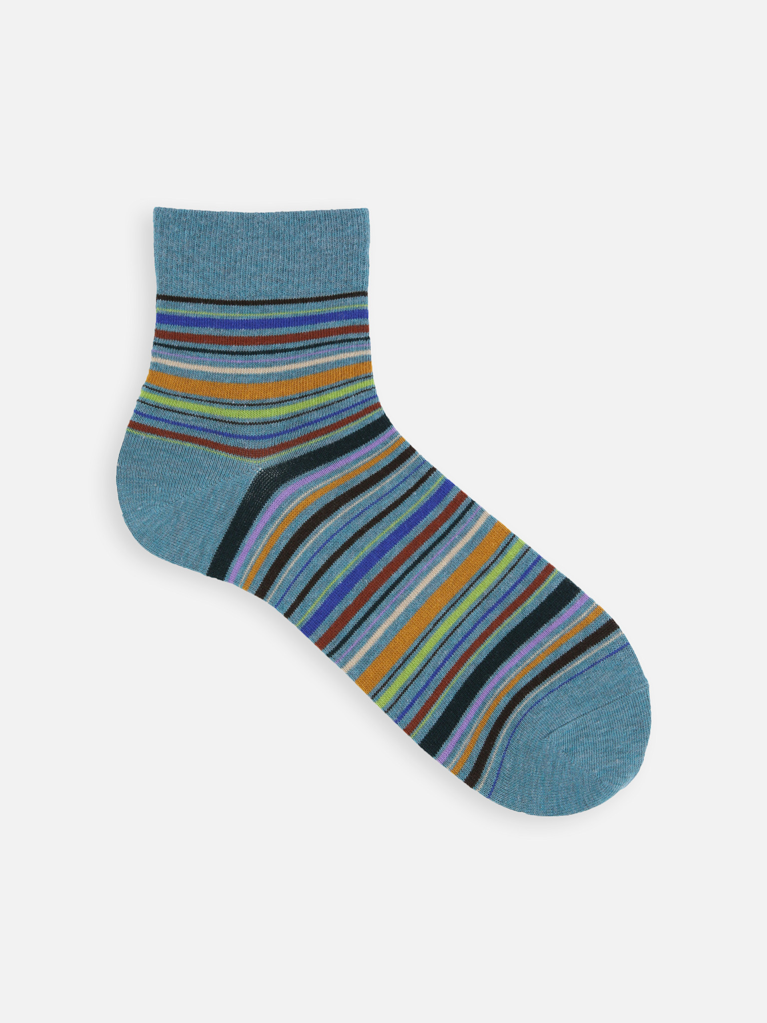 Kurze Socken mit mehreren Streifen, Größe M