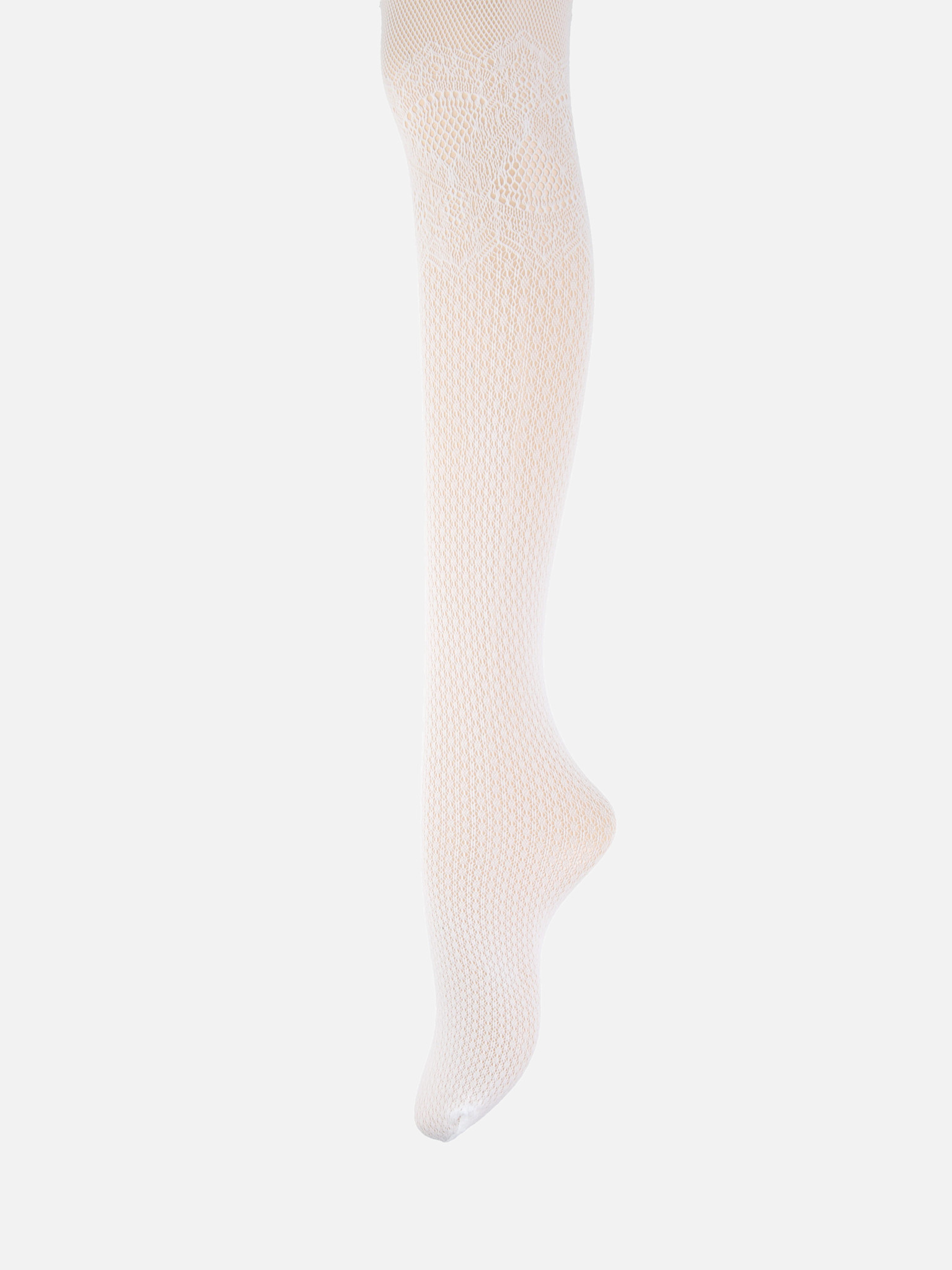 Meias com padrão de renda em Raschel