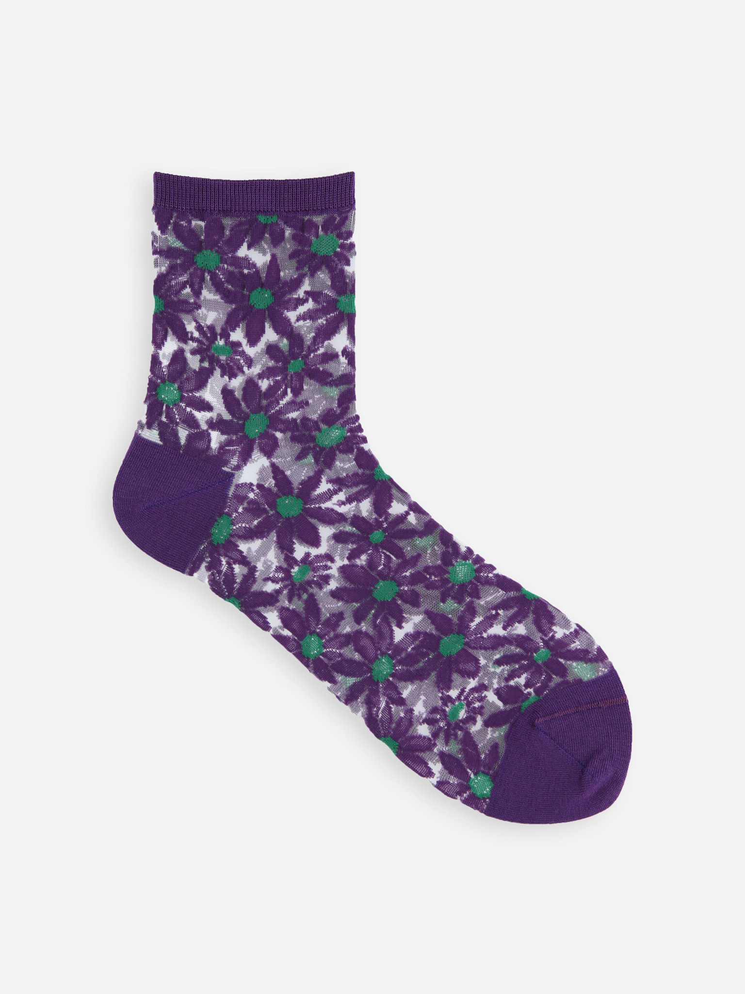Transparente Gänseblümchen-Knöchelsocken