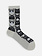 Calcetines altos hasta la rodilla con estampado de gato manga, talla S