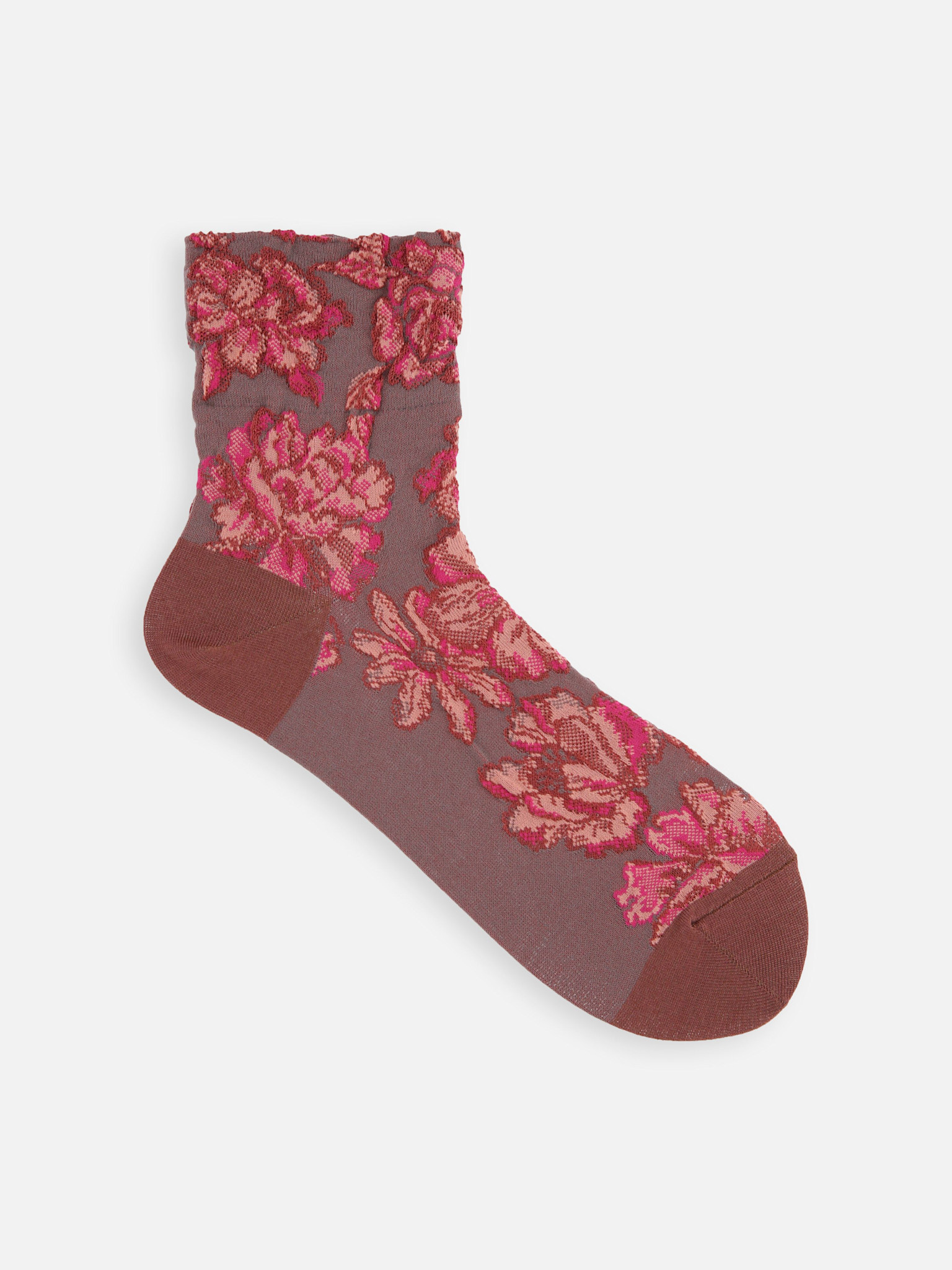 Calcetines con relieve floral