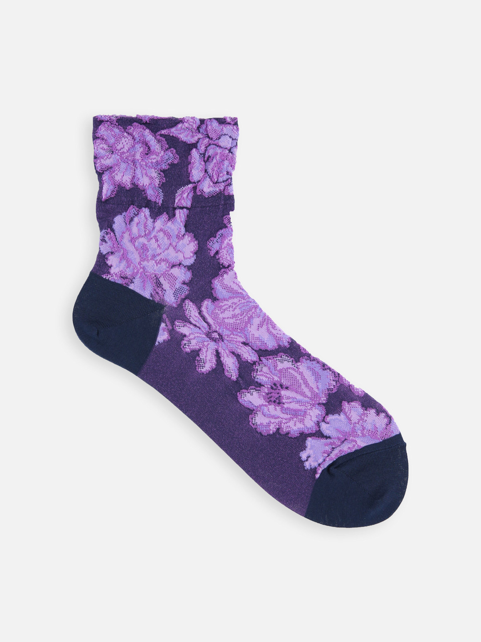 Calcetines con relieve floral