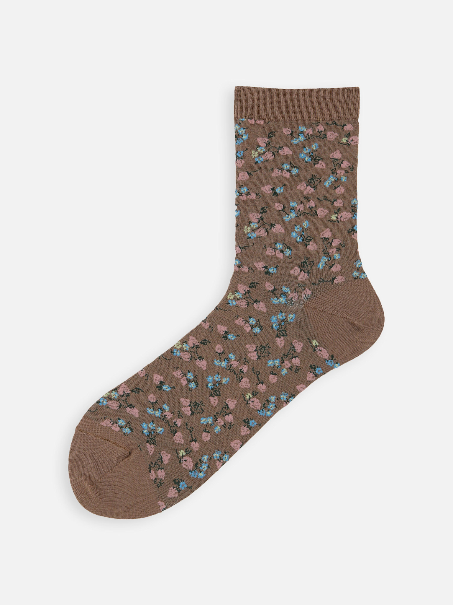 Socquette motif jardin de fraises