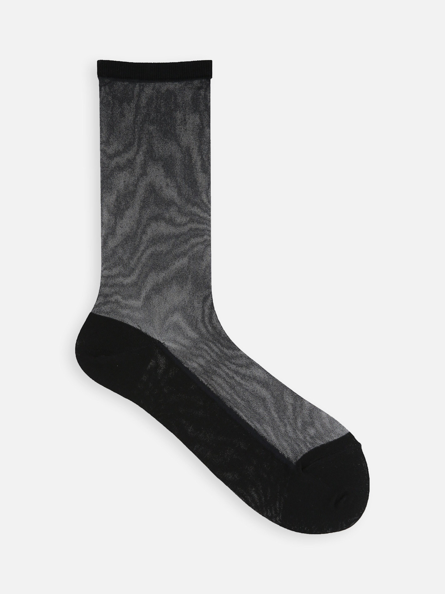 Calcetines transparentes hasta la rodilla con suela de algodón.