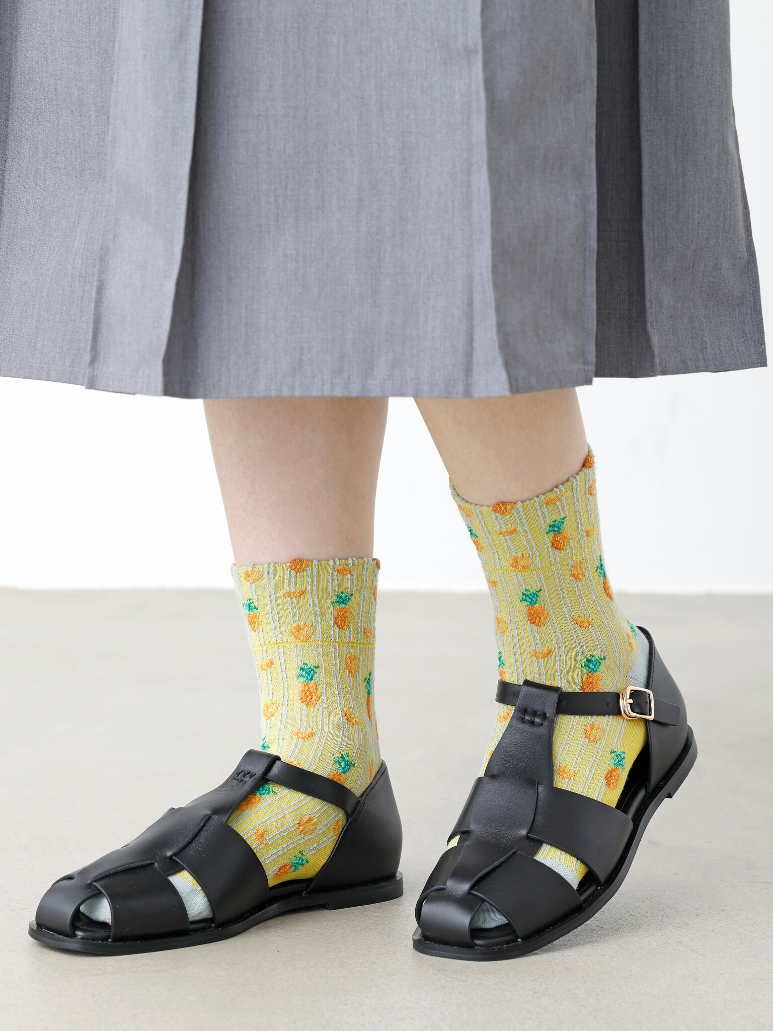 Ananas-Tüll-Socken