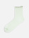 Transparente, gerippte Socken mit niedrigem Bund