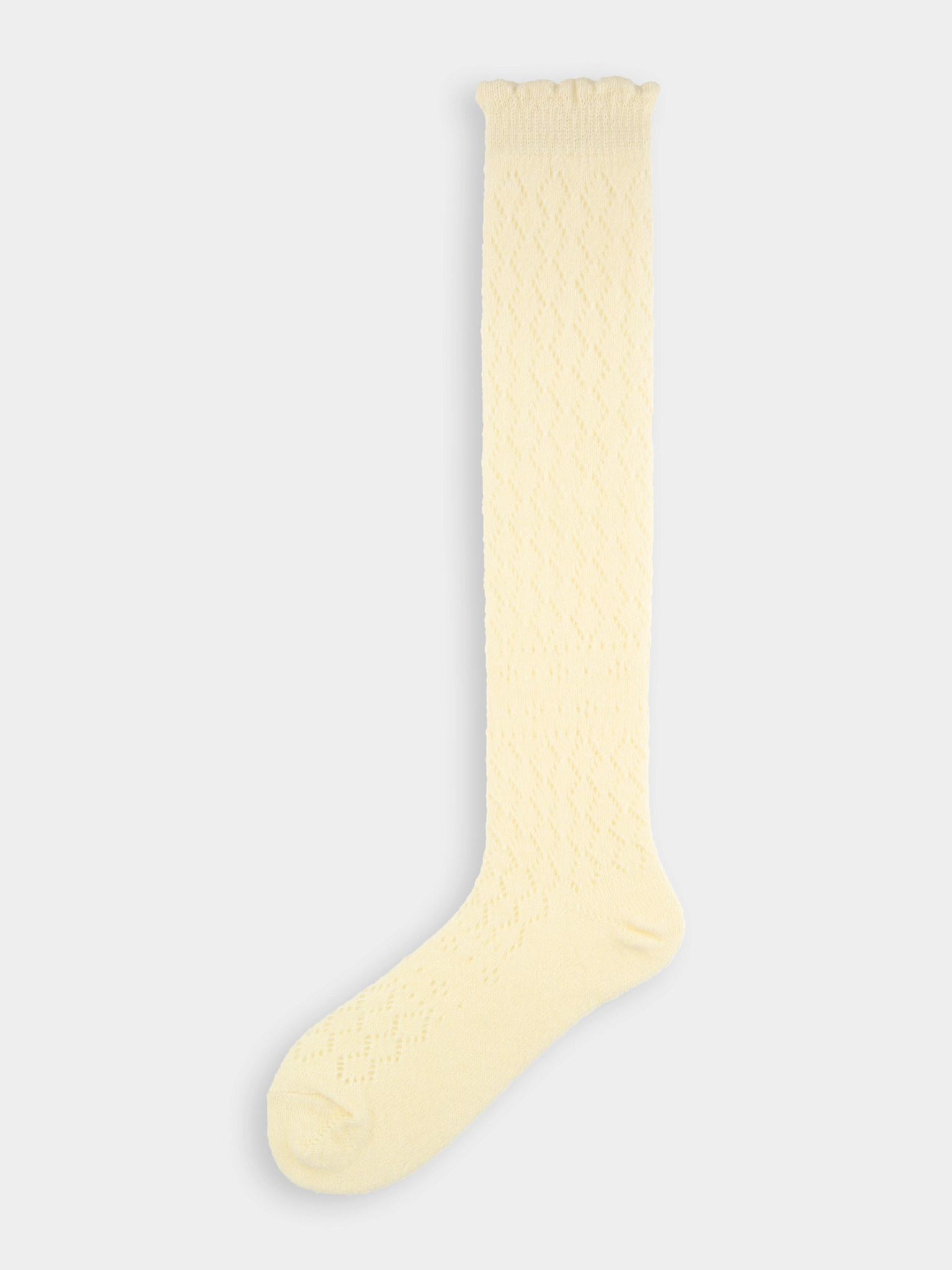 Kniestrümpfe aus Wollmischgewebe, Zopfstrick,