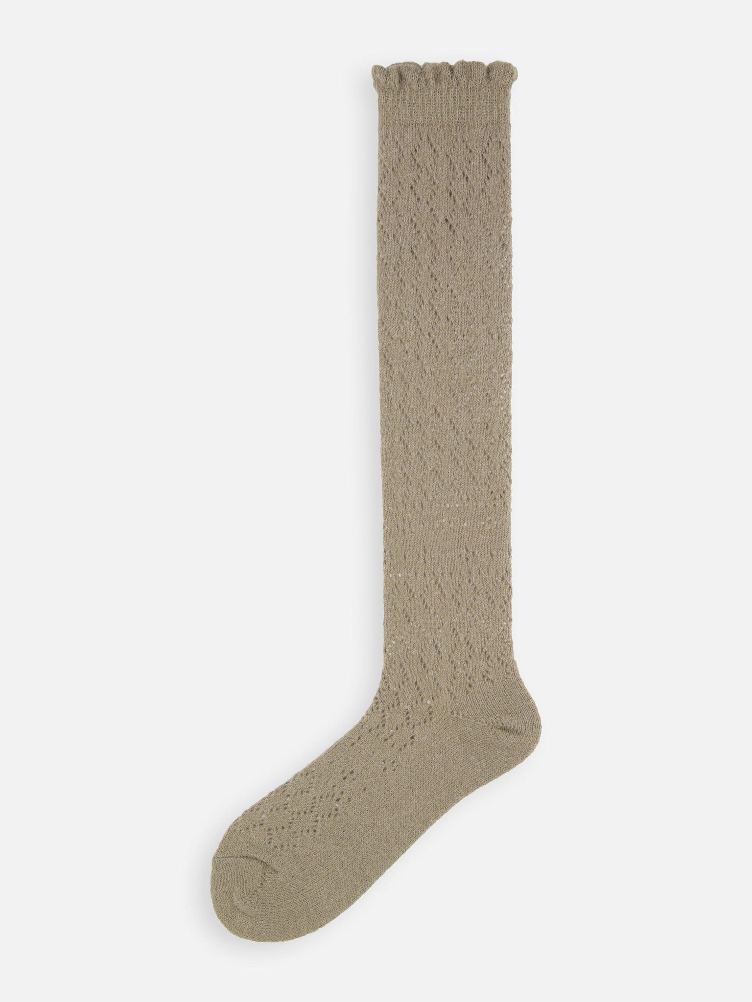 Kniestrümpfe aus Wollmischgewebe, Zopfstrick,