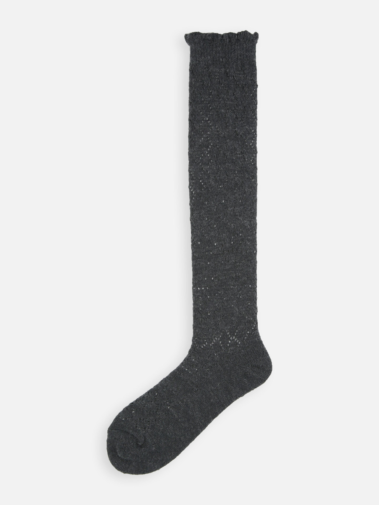 Kniestrümpfe aus Wollmischgewebe, Zopfstrick,