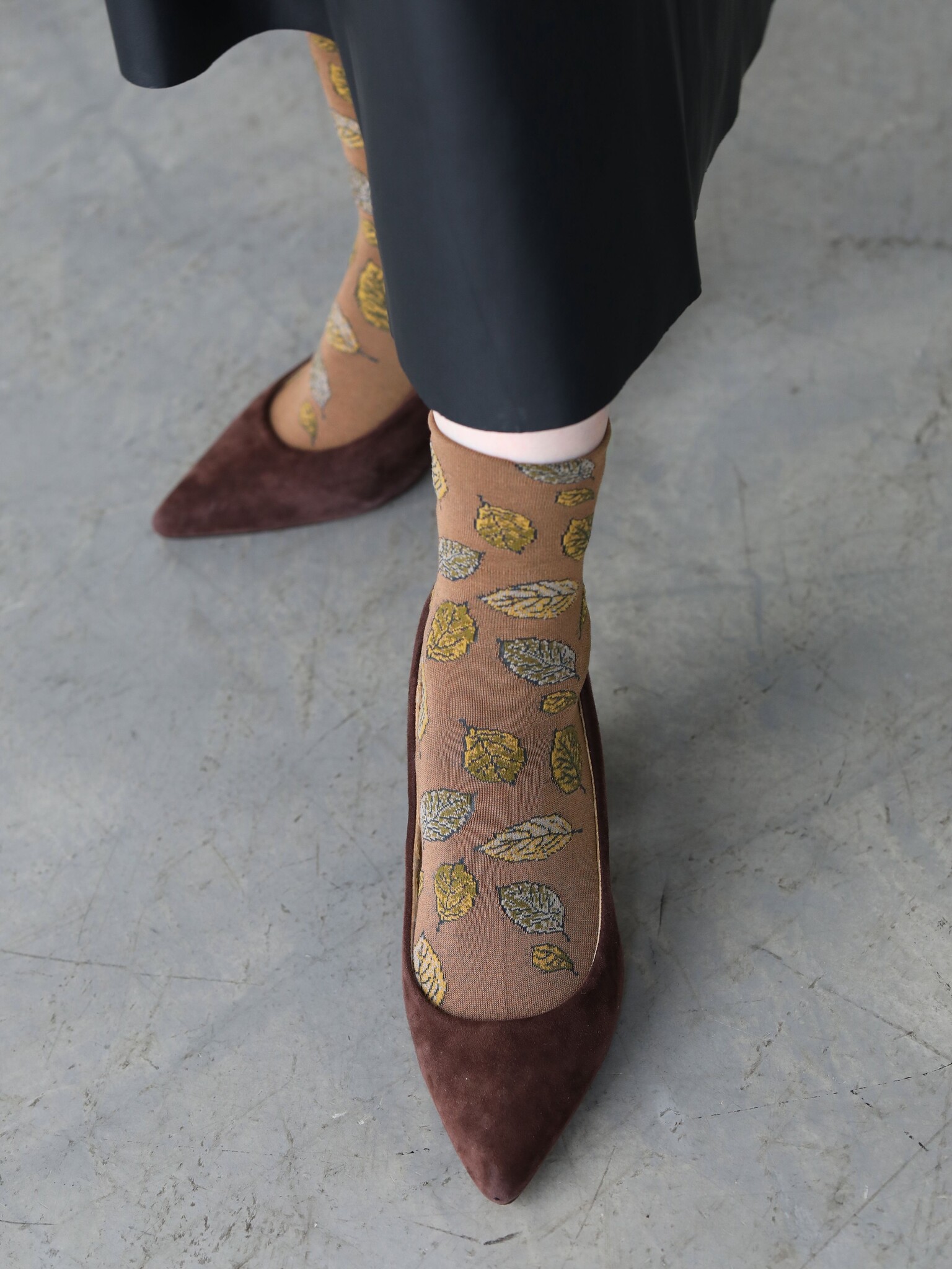 Herbstblätter-Socken