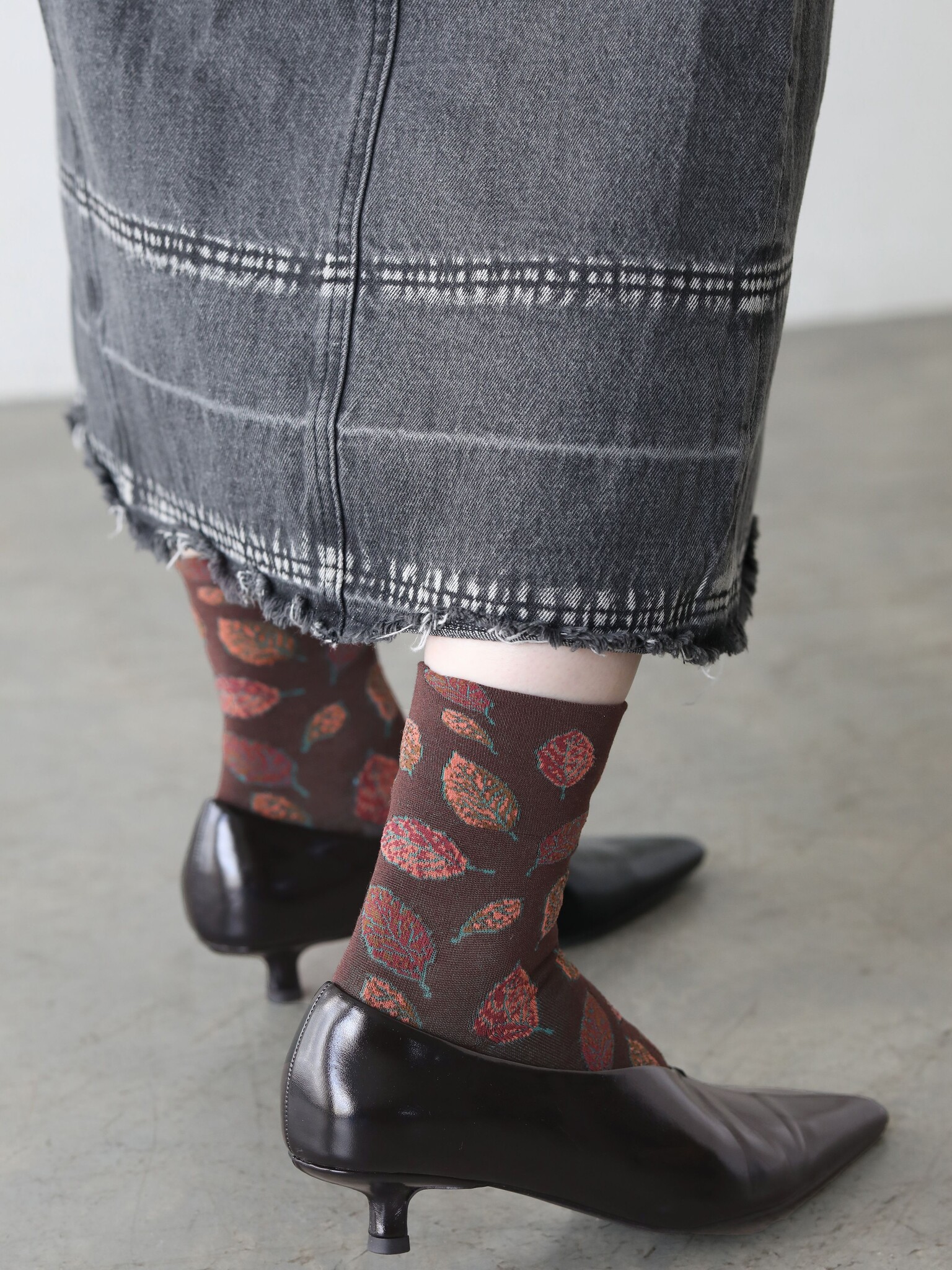 Herbstblätter-Socken