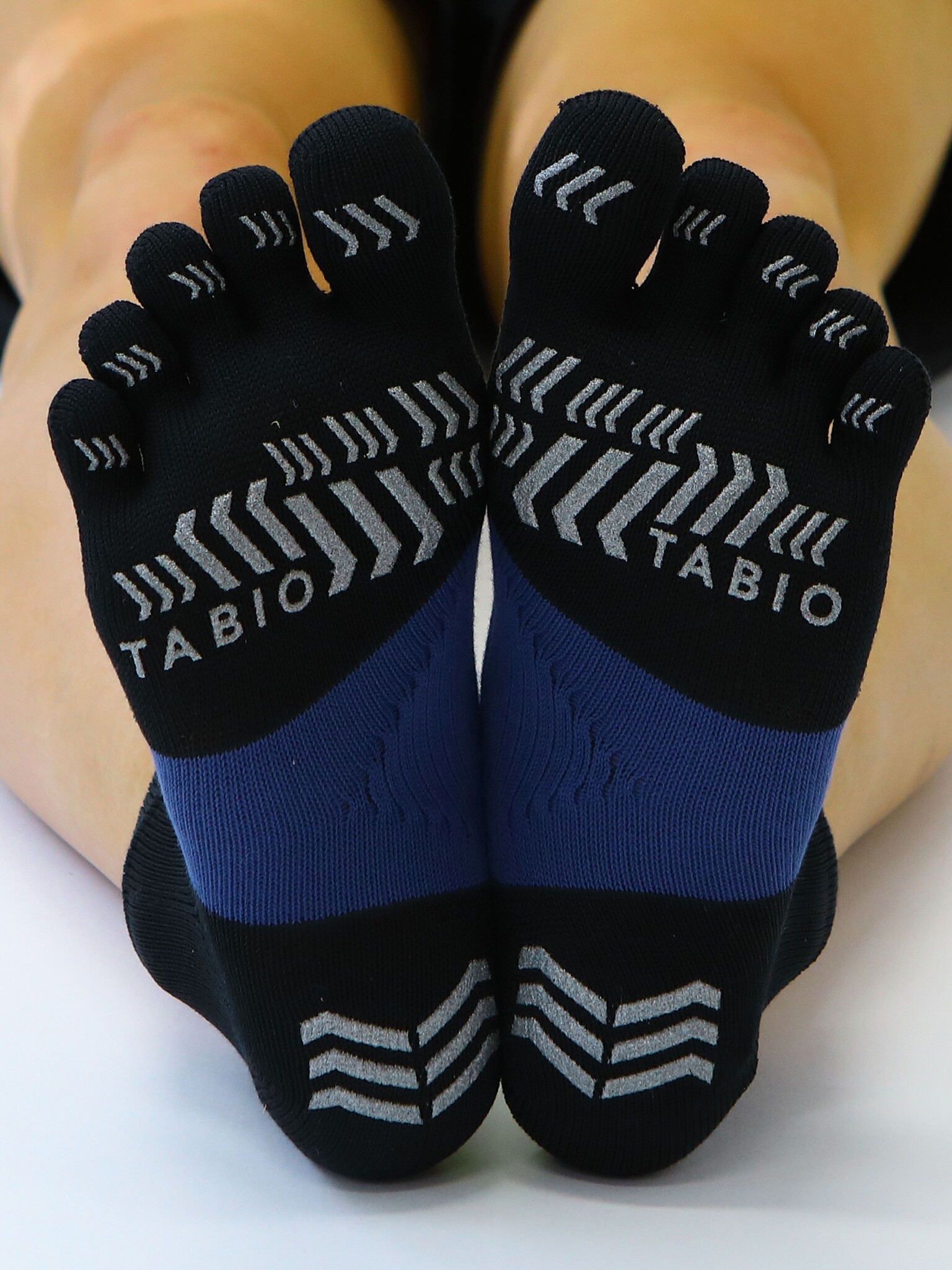 Meias curtas esportivas de maratona com 5 dedos, tamanho XL
