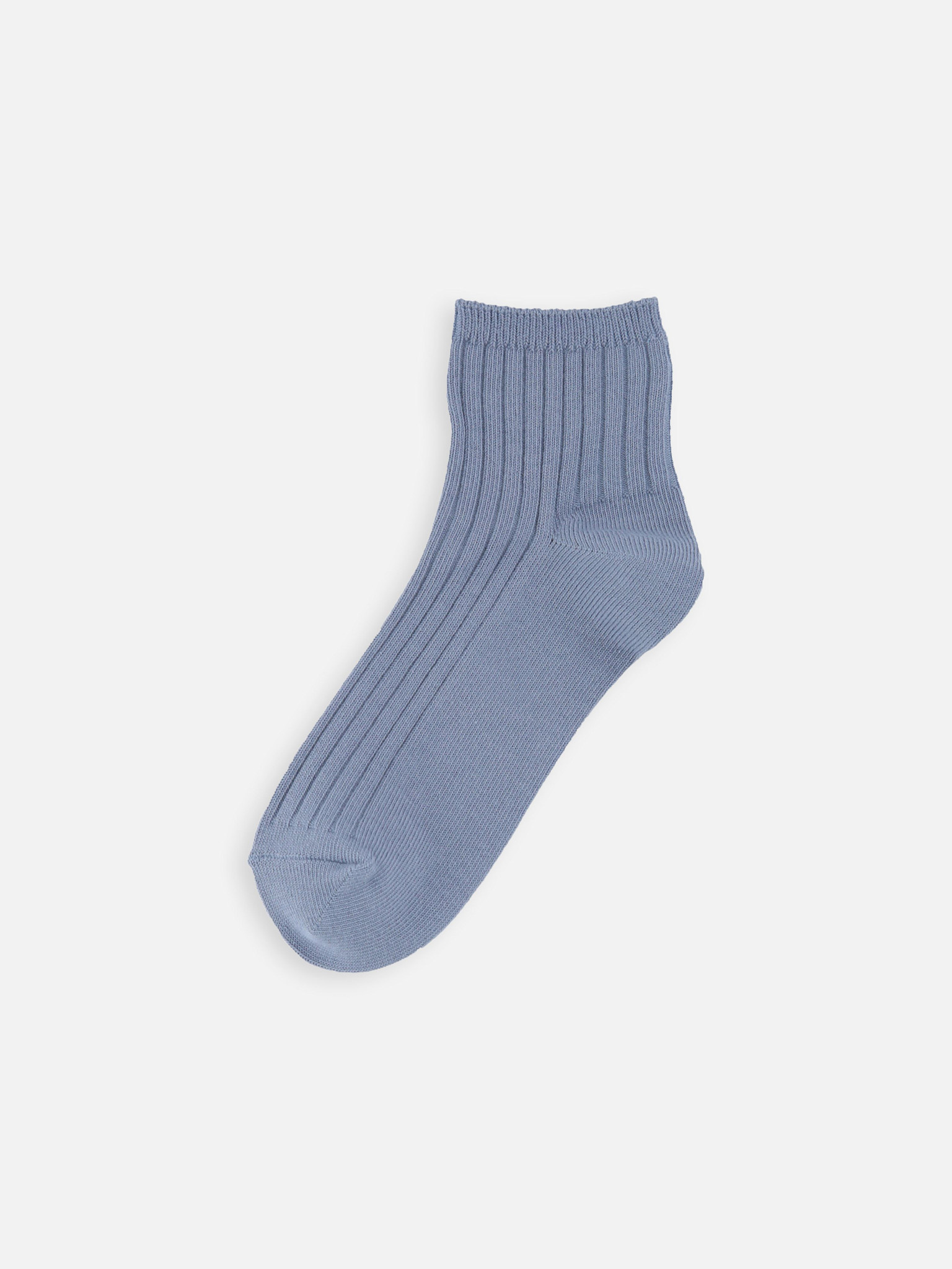 Calcetines tobilleros lisos de algodón acanalado, talla infantil 16-18 cm.