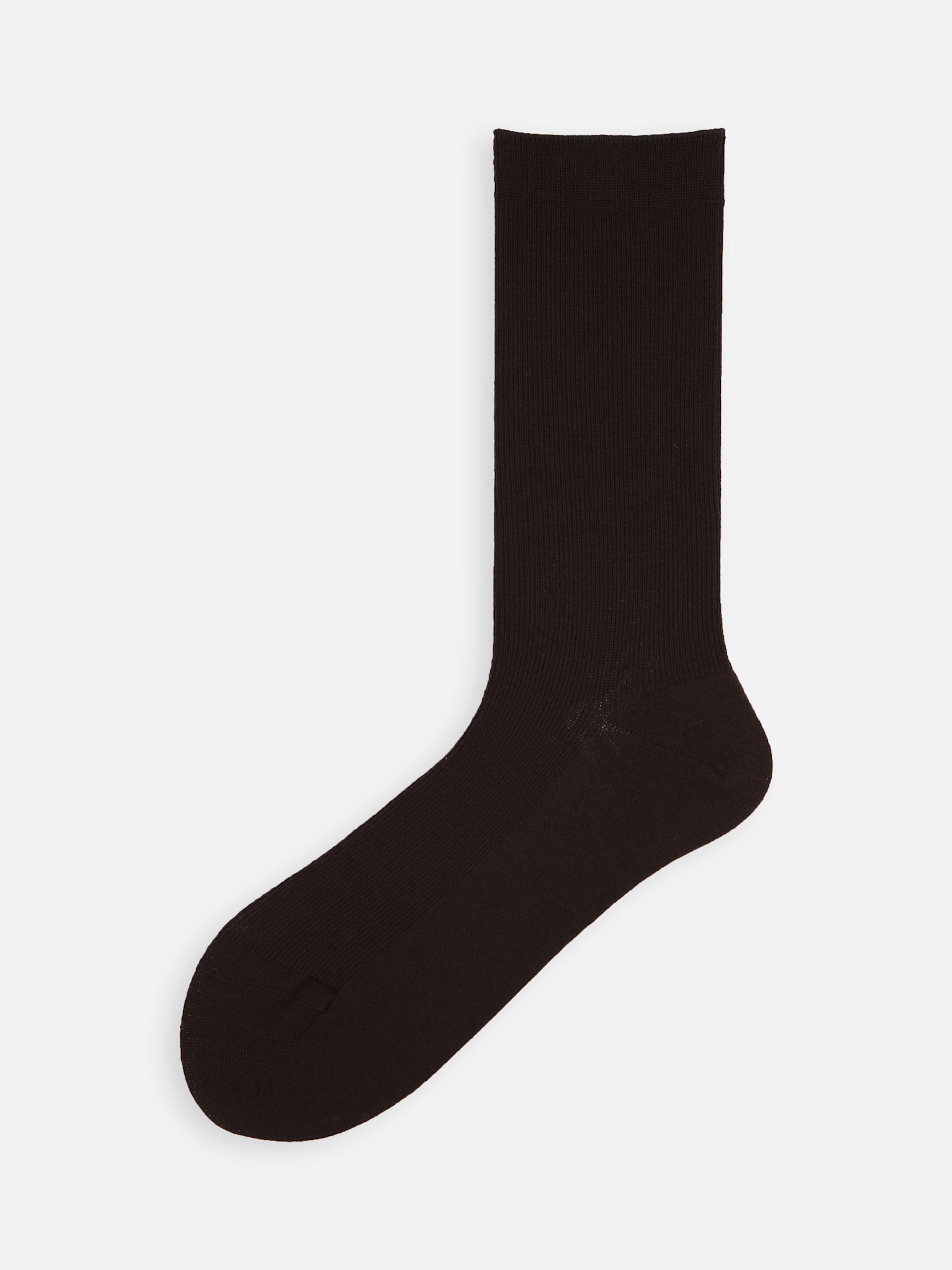 Luxuriöse Merinowoll-Socken, 1x1 gerippt, Größe S