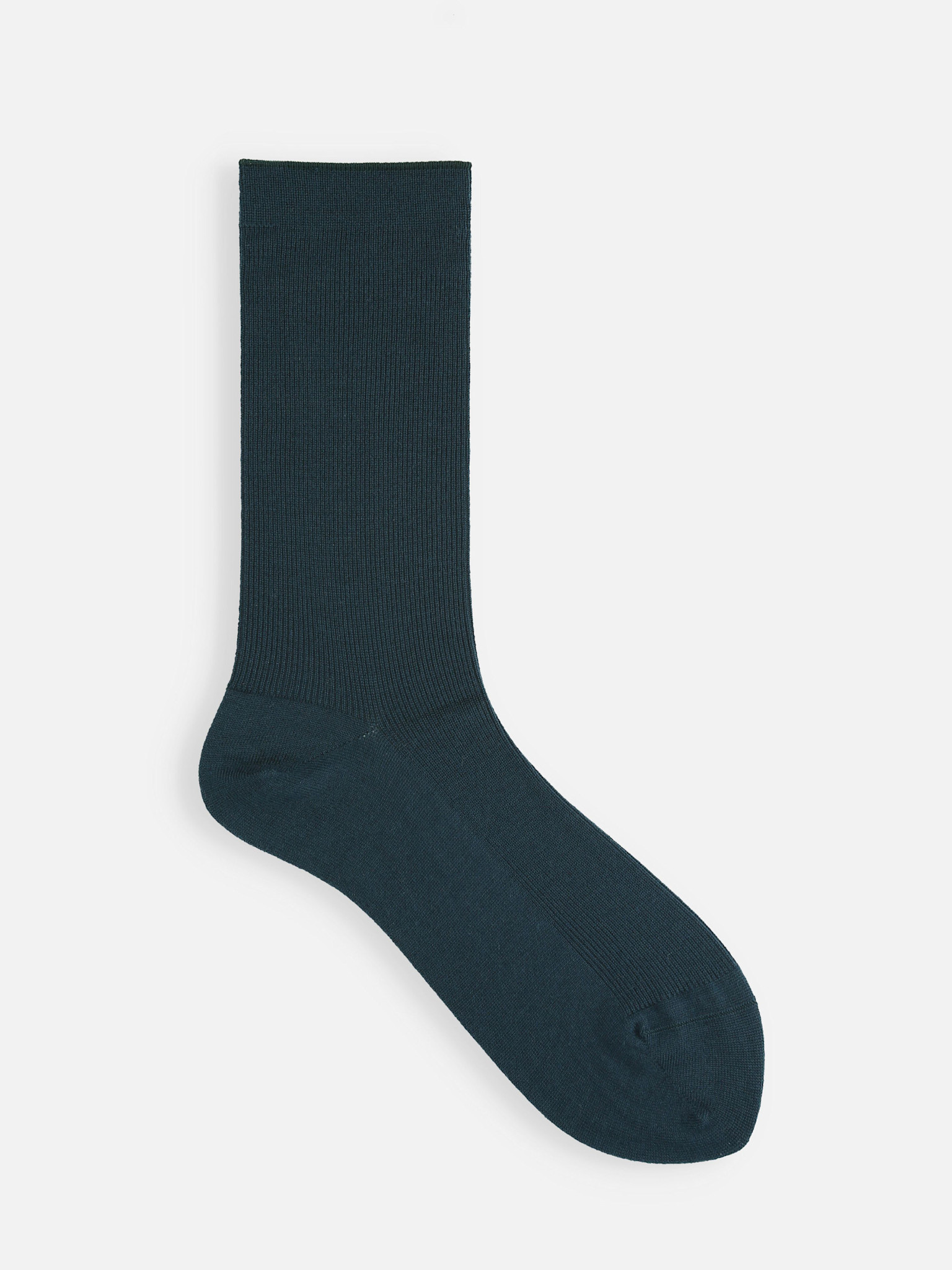 Luxuriöse Merinowoll-Socken, 1x1 gerippt, Größe S