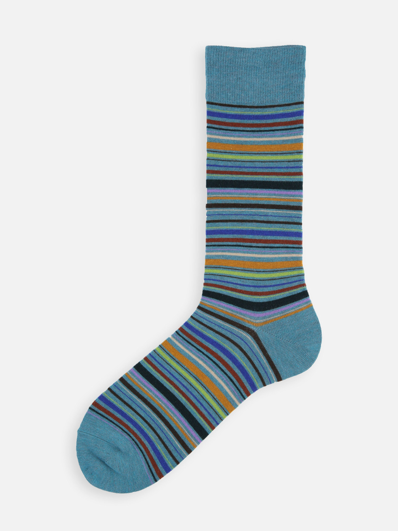 Mi-chaussette multi-rayures L