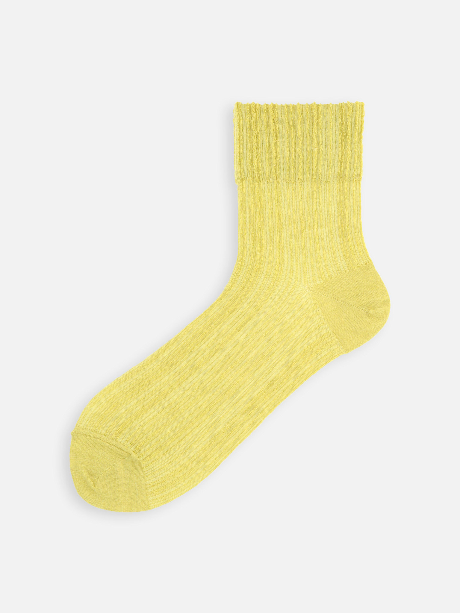 Alpaga Blend Crepe Low Crew Socks