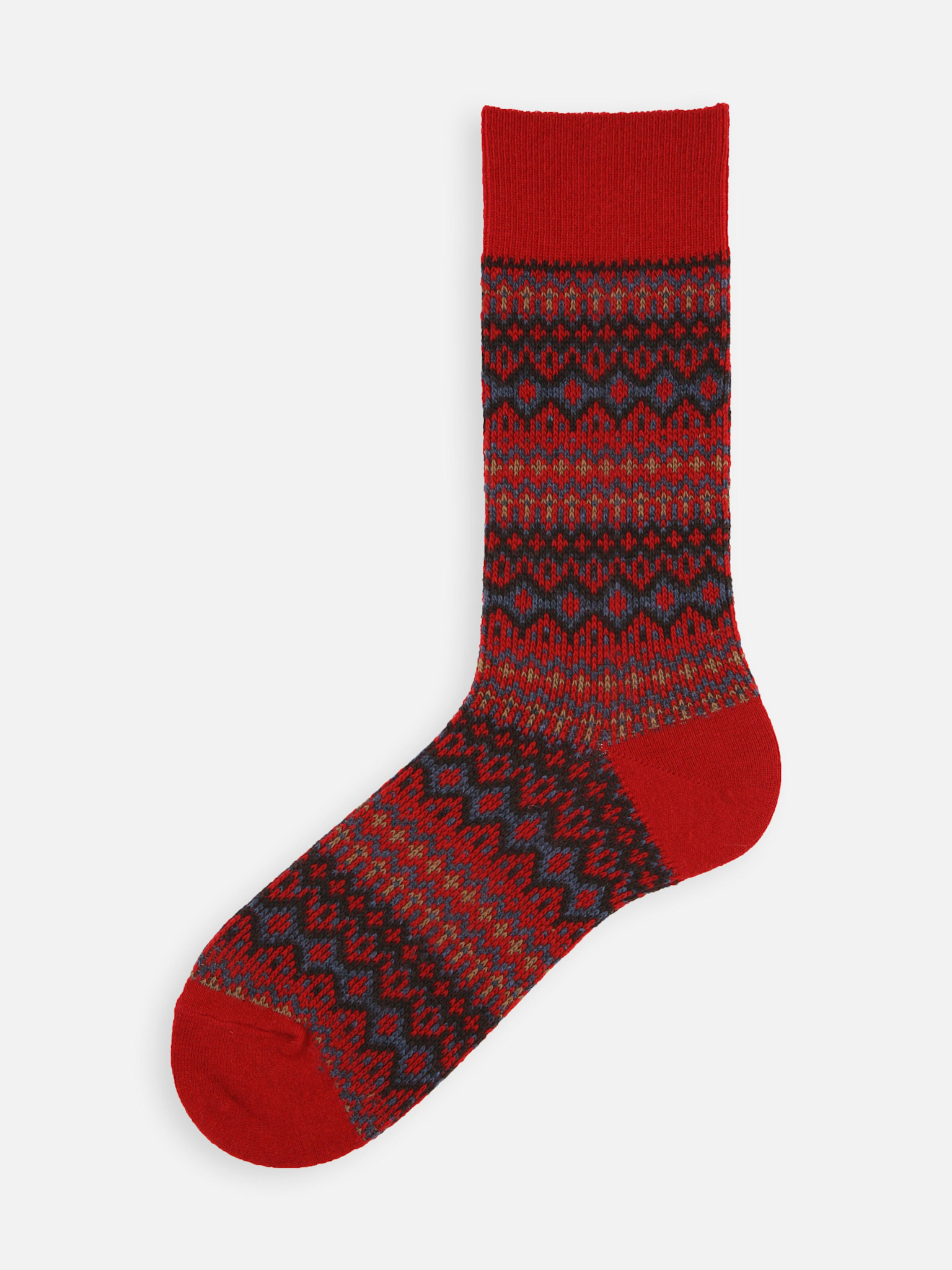 Mi-chaussette jacquard Fair Isle laine M